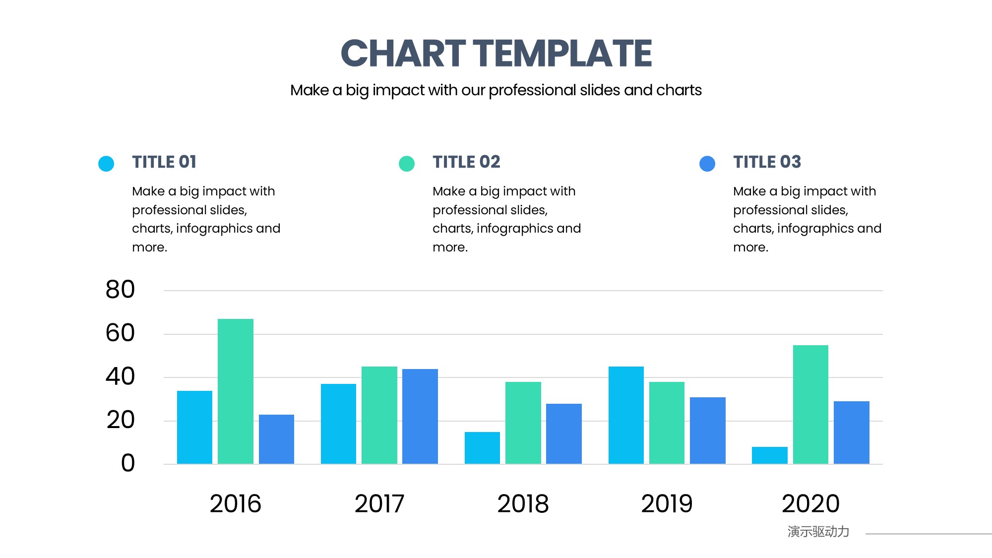 柱状图图表图示PPT模板