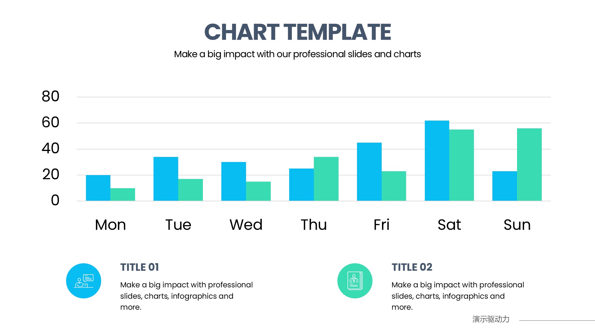 柱状图图表图示PPT模板