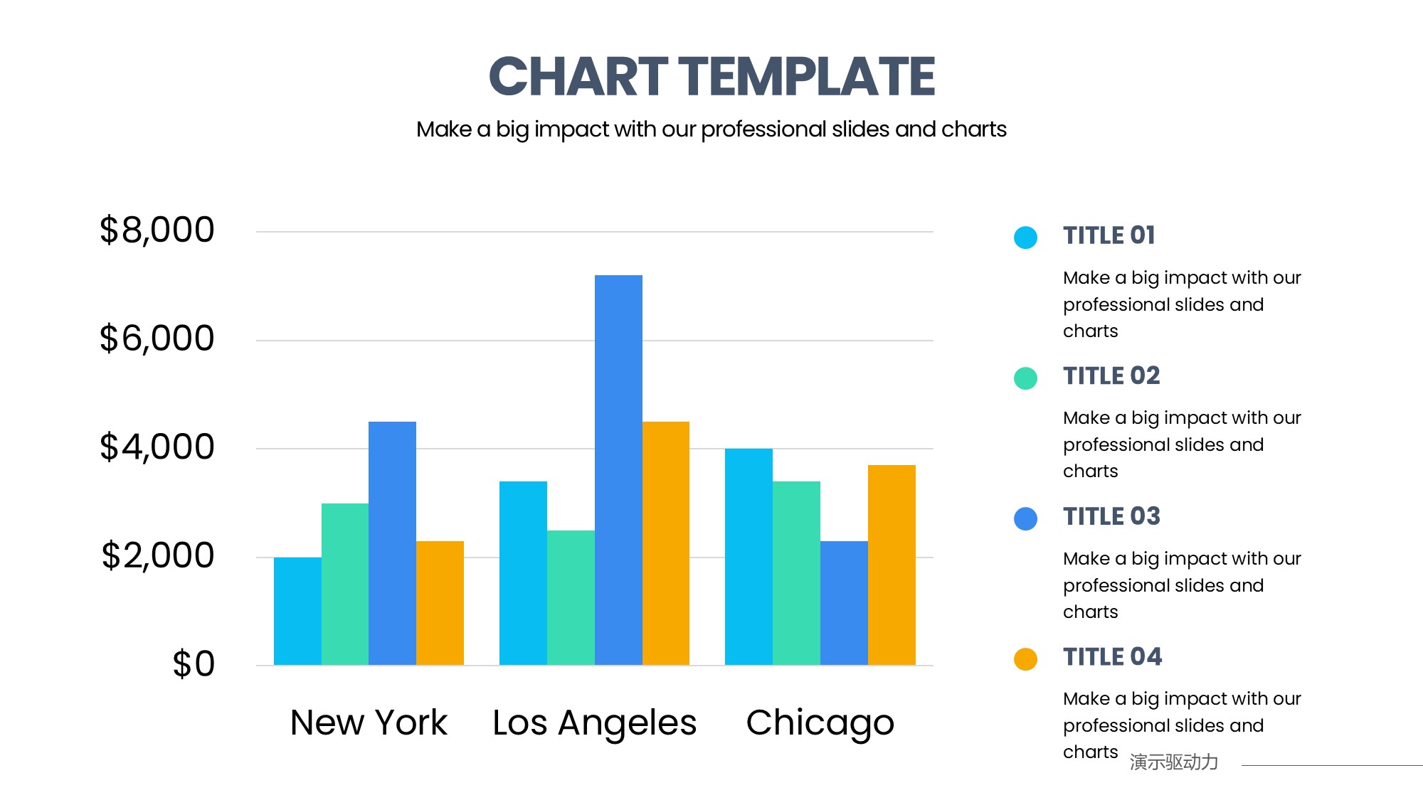 柱状图图表图示PPT模板