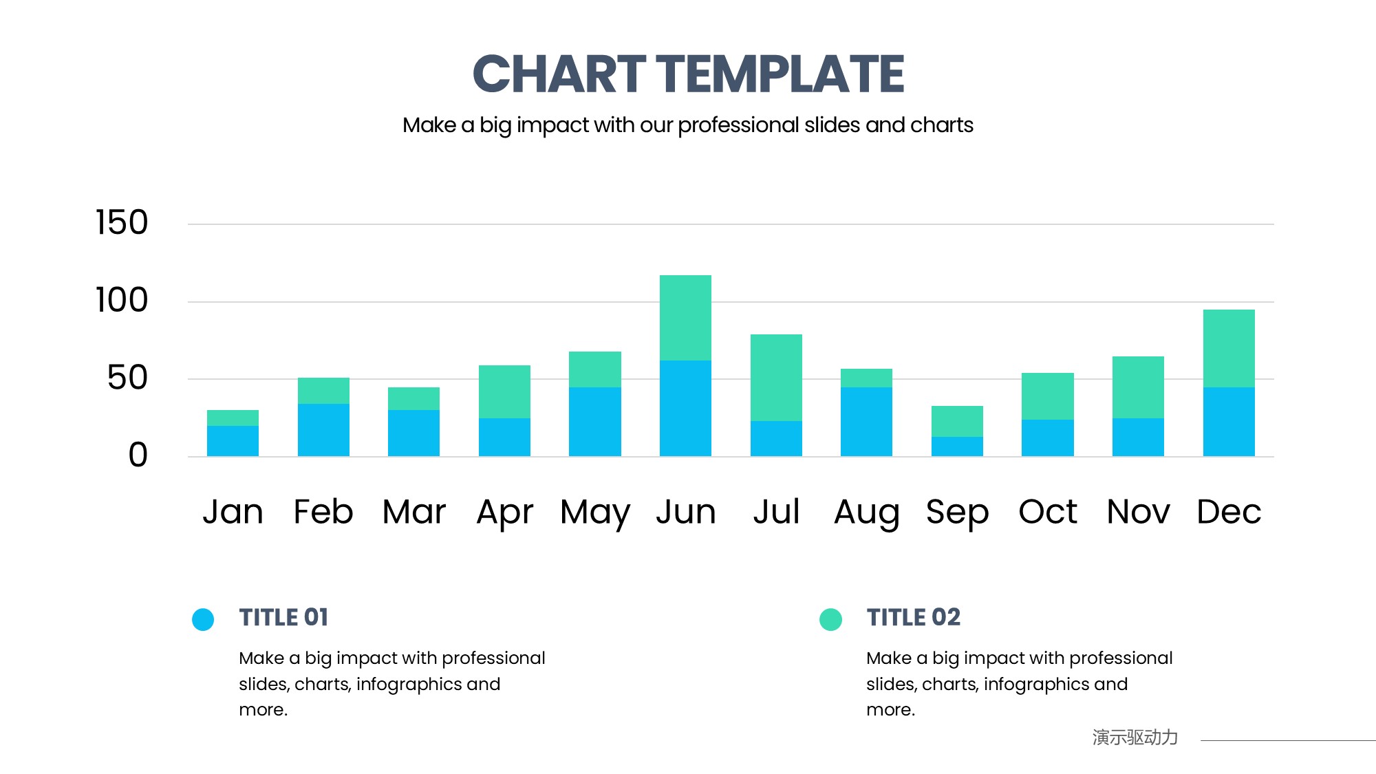 柱状图图表图示PPT模板