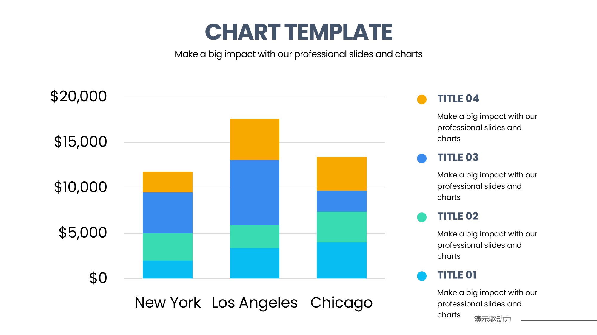 柱状图图表图示PPT模板