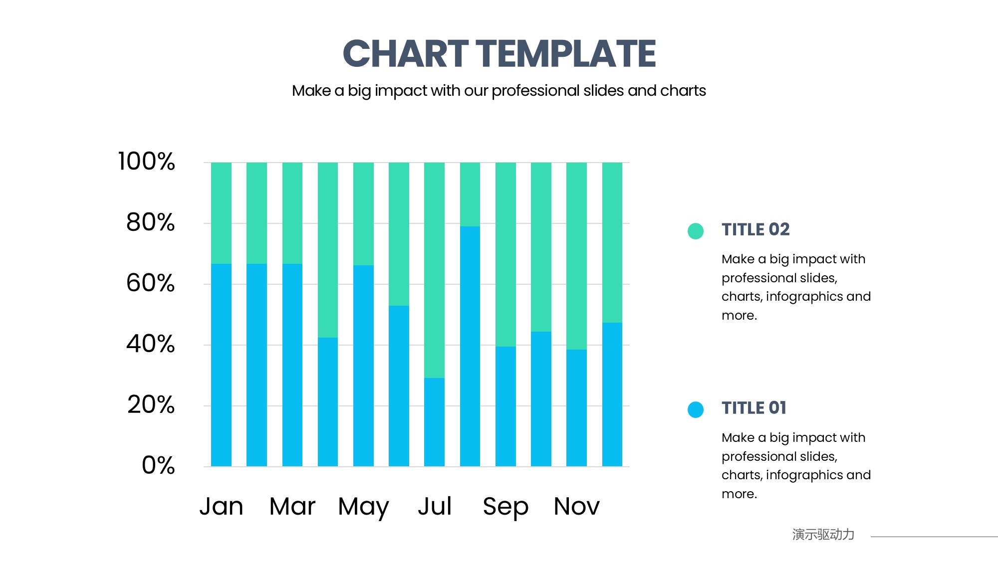 柱状图图表图示PPT模板