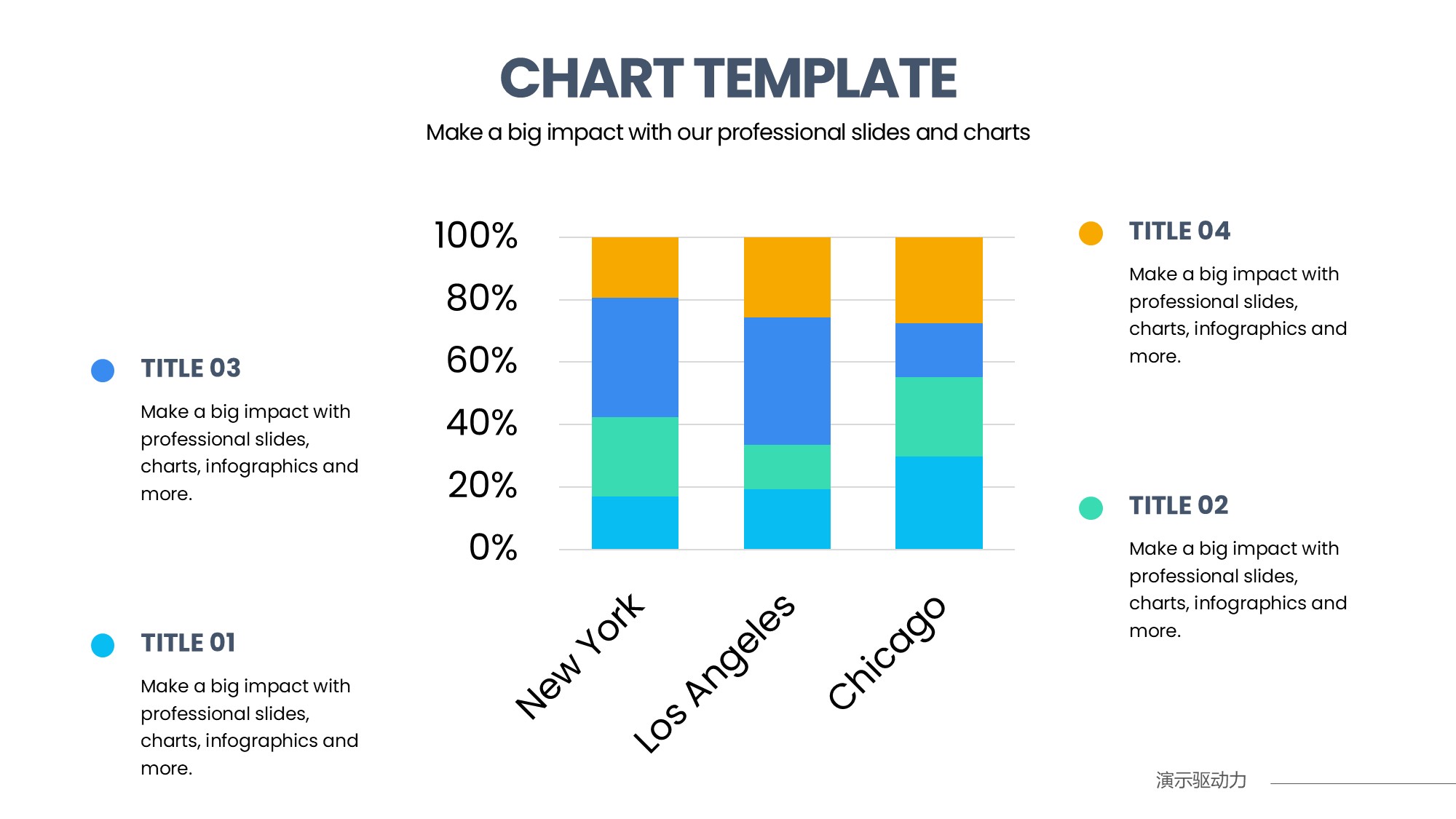柱状图图表图示PPT模板
