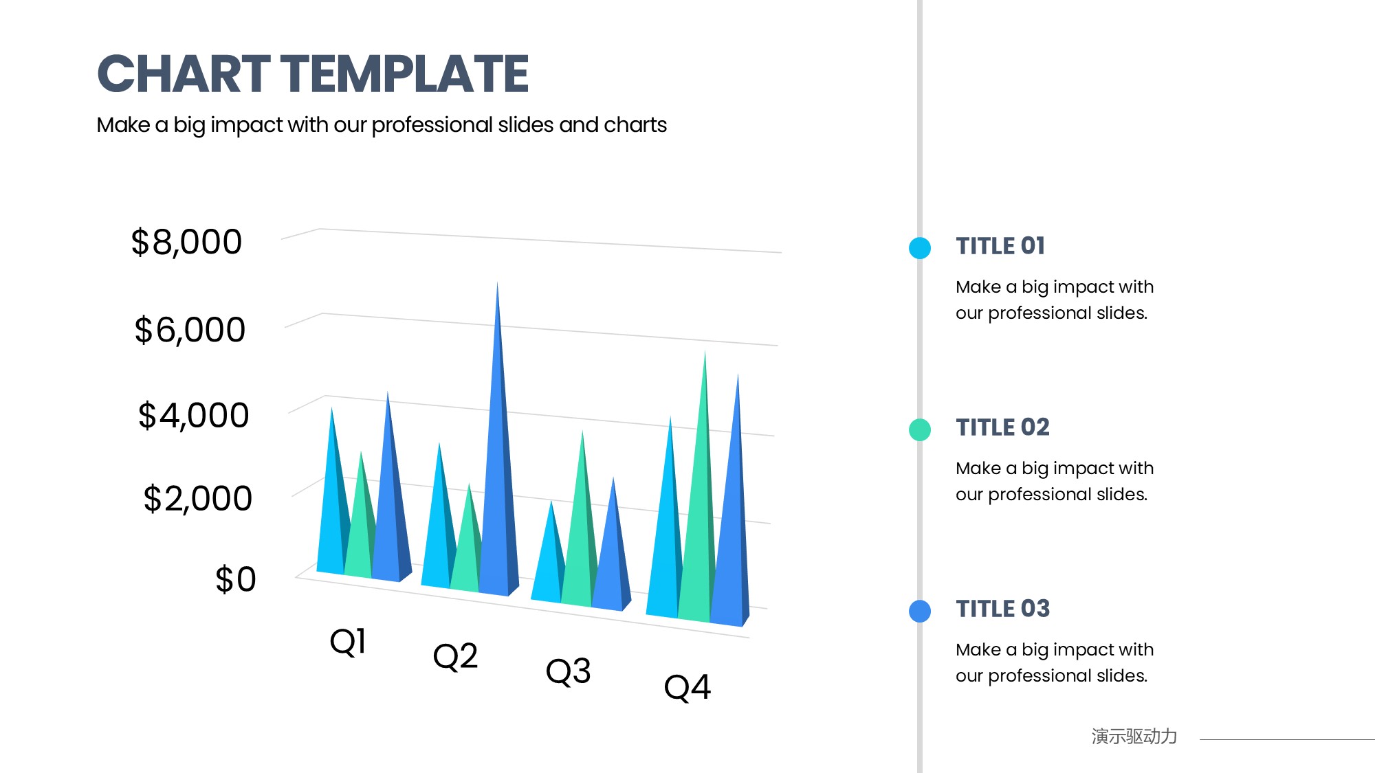 柱状图图表图示PPT模板