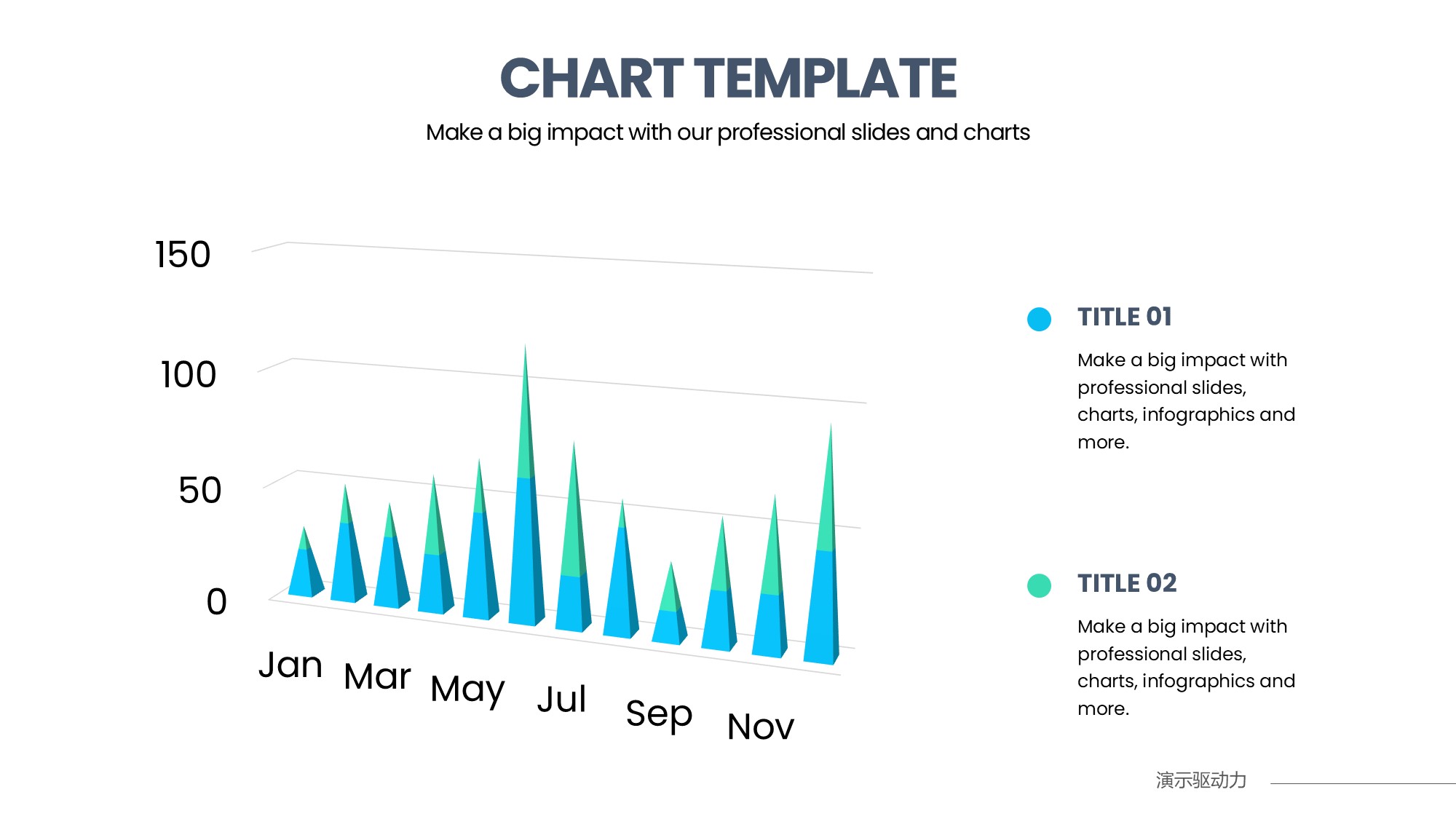 柱状图图表图示PPT模板