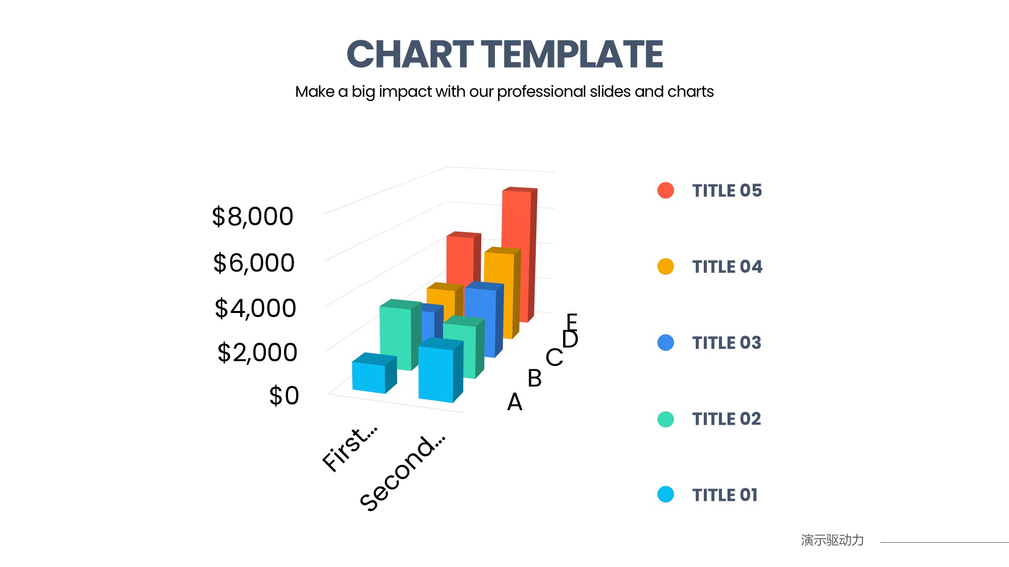 柱状图图表图示PPT模板