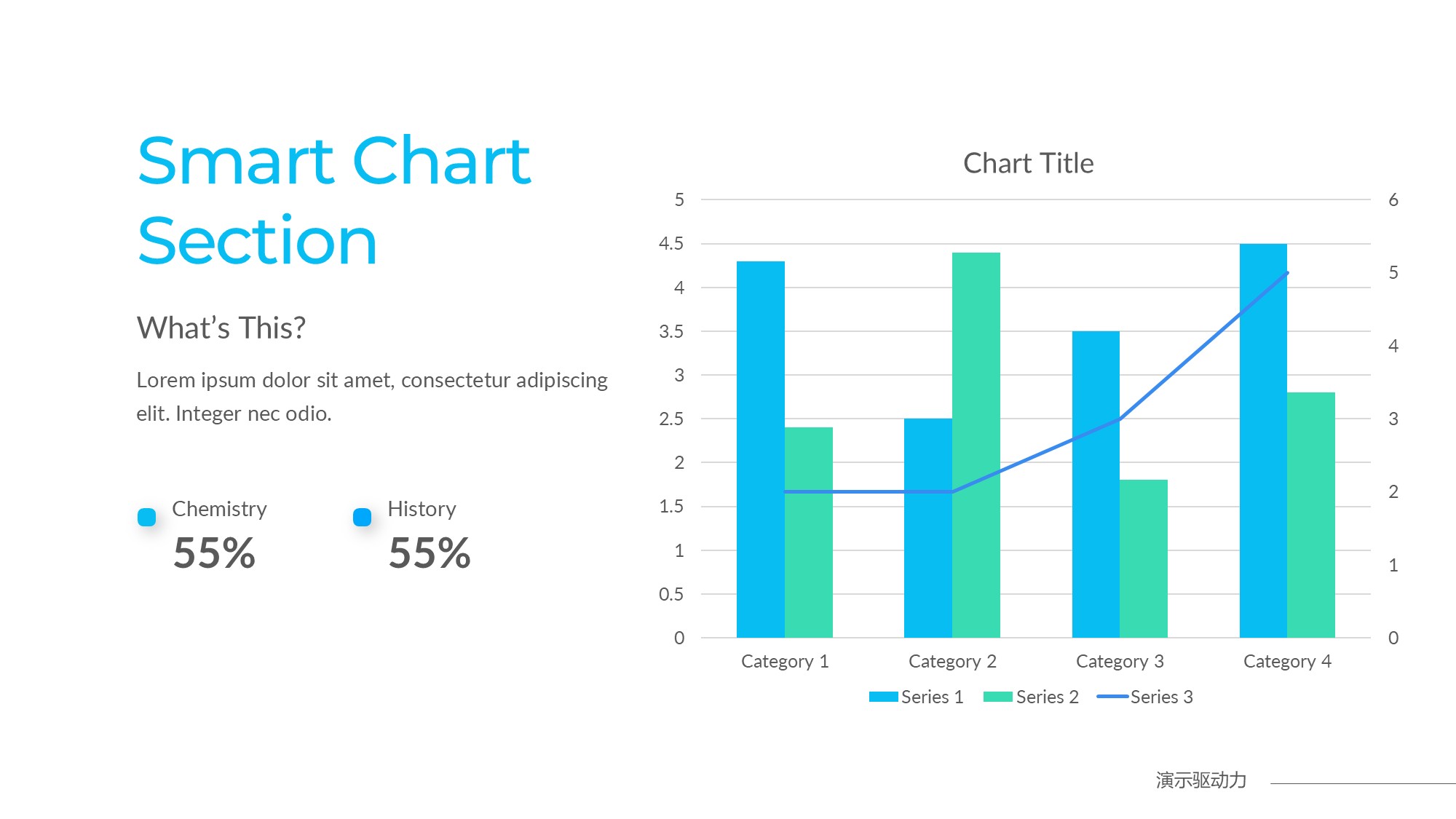 柱状图图表图示PPT模板
