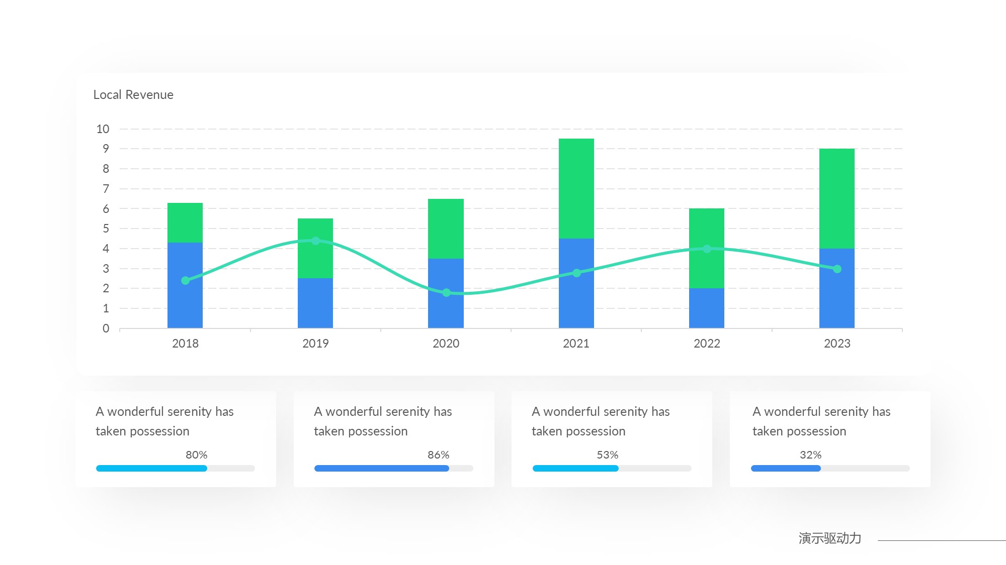 柱状图图表图示PPT模板