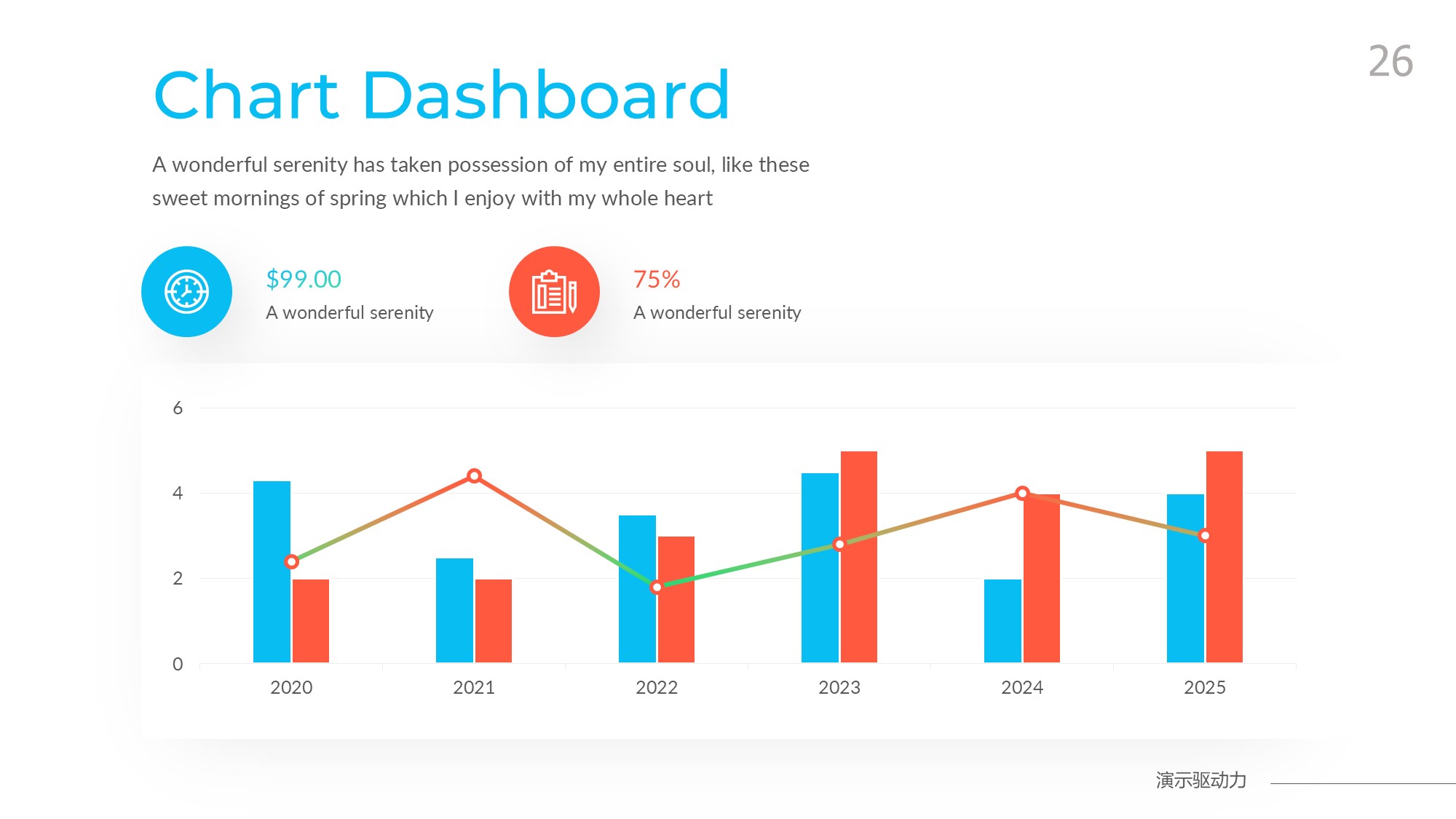 柱状图图表图示PPT模板