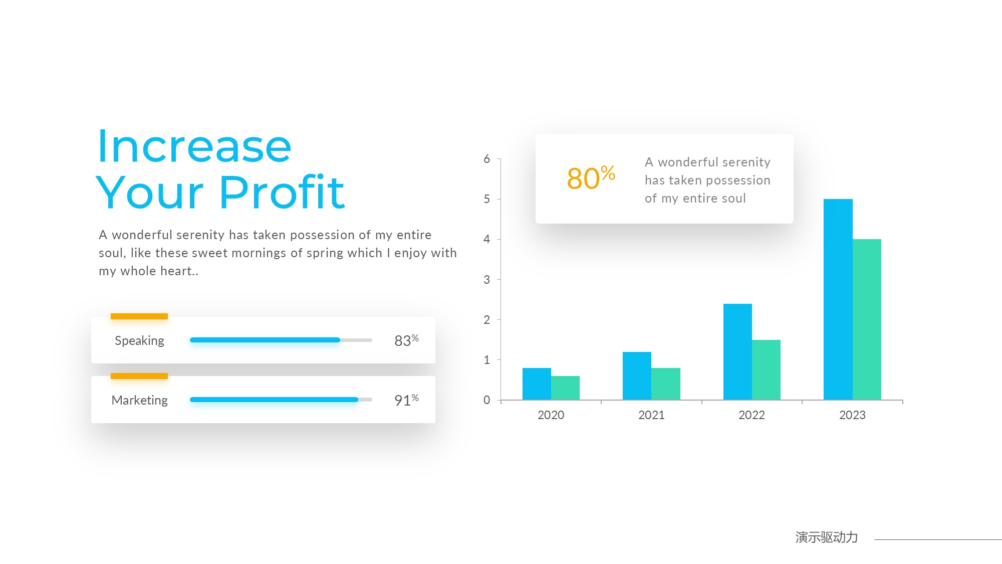 柱状图图表图示PPT模板