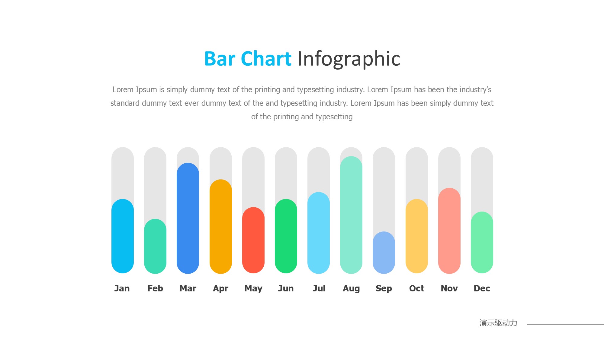 柱状图图表图示PPT模板
