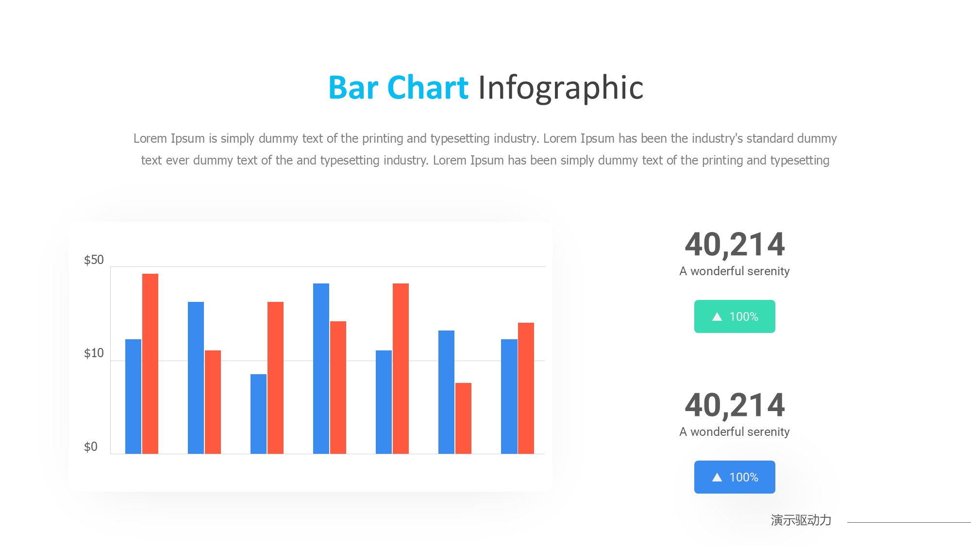 柱状图图表图示PPT模板