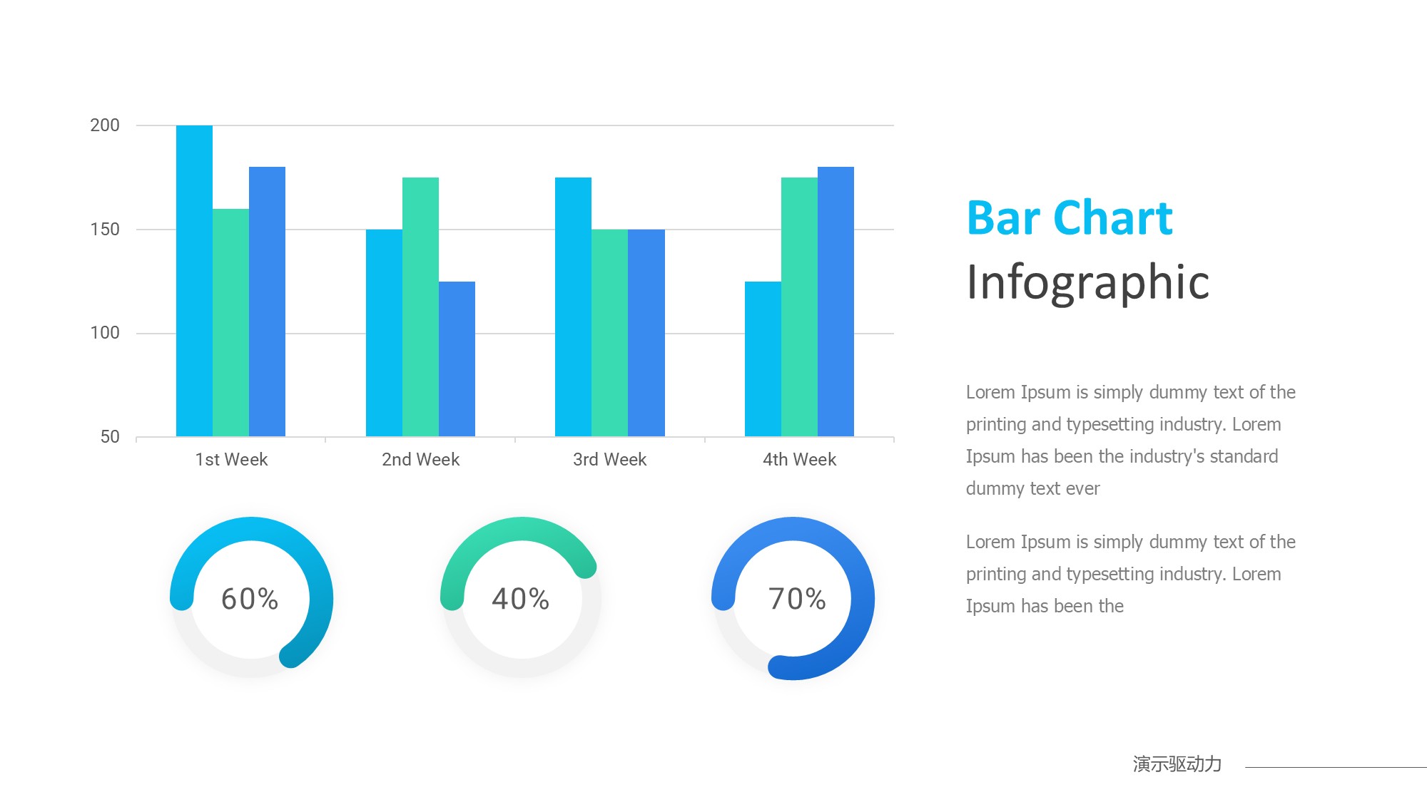柱状图图表图示PPT模板