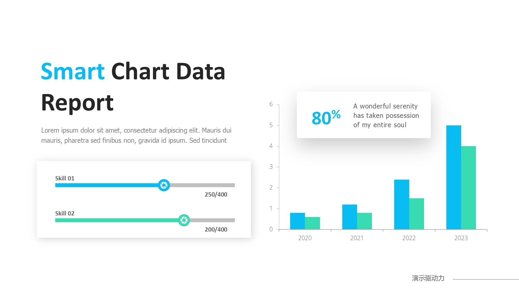 柱状图图表图示PPT模板