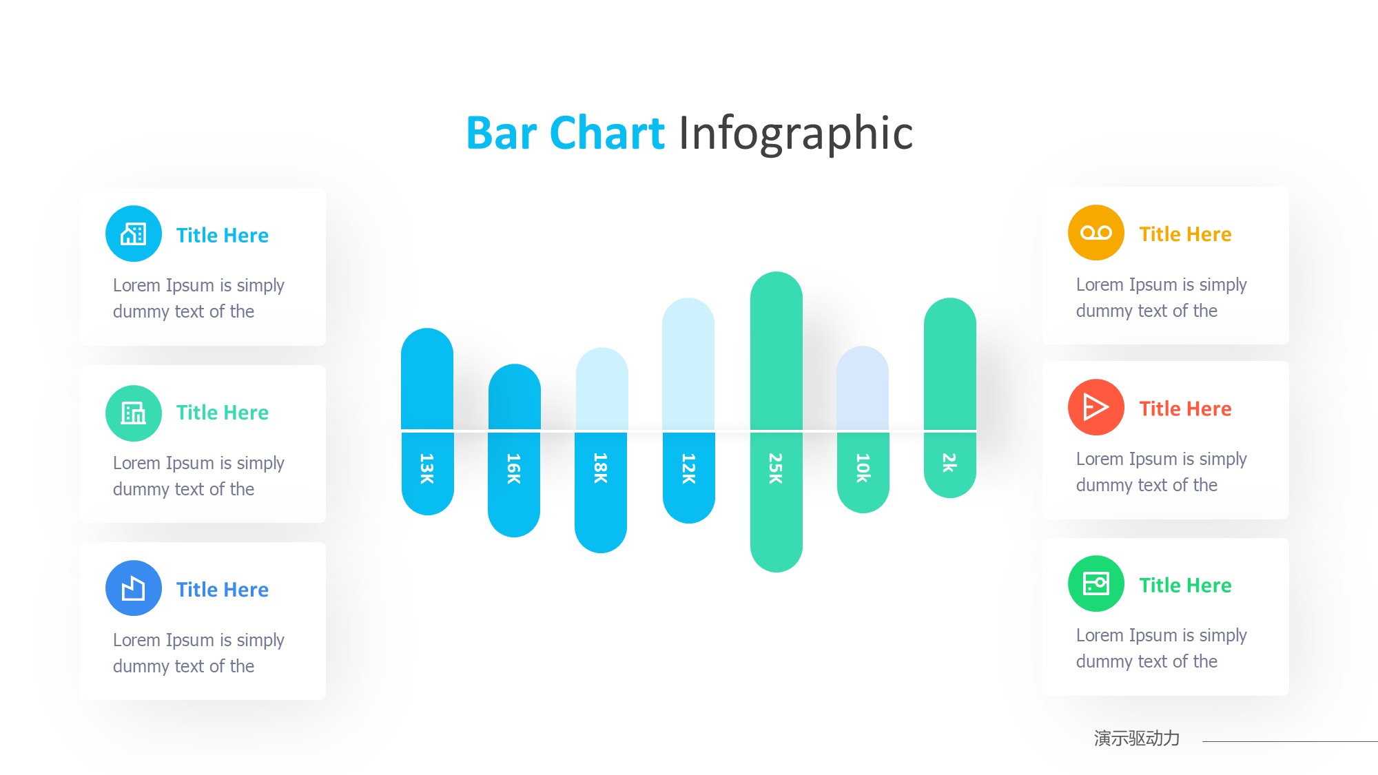 柱状图图表图示PPT模板
