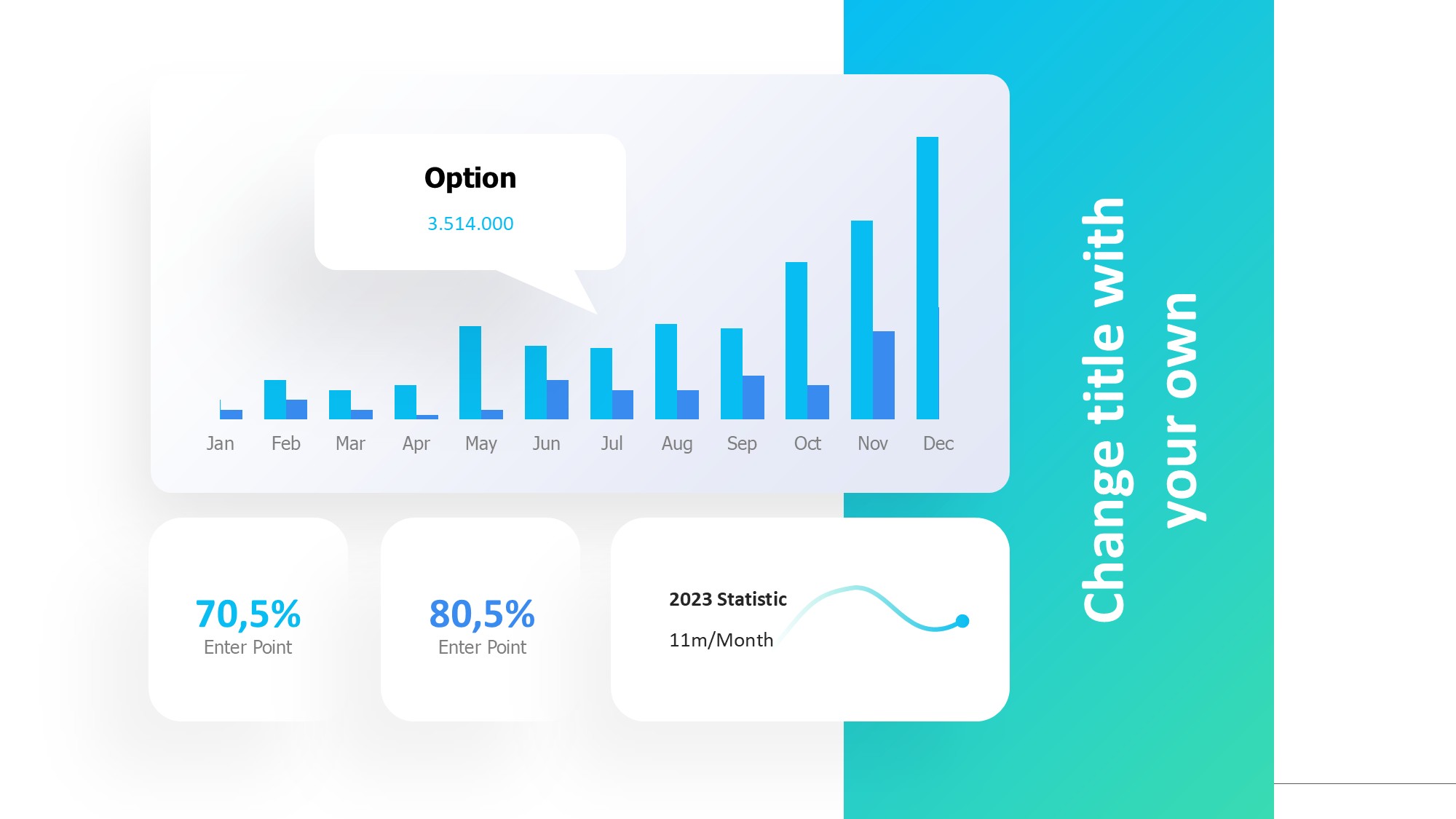 柱状图图表图示PPT模板
