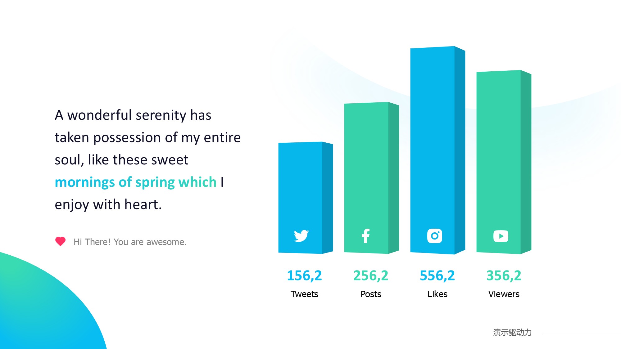 柱状图图表图示PPT模板
