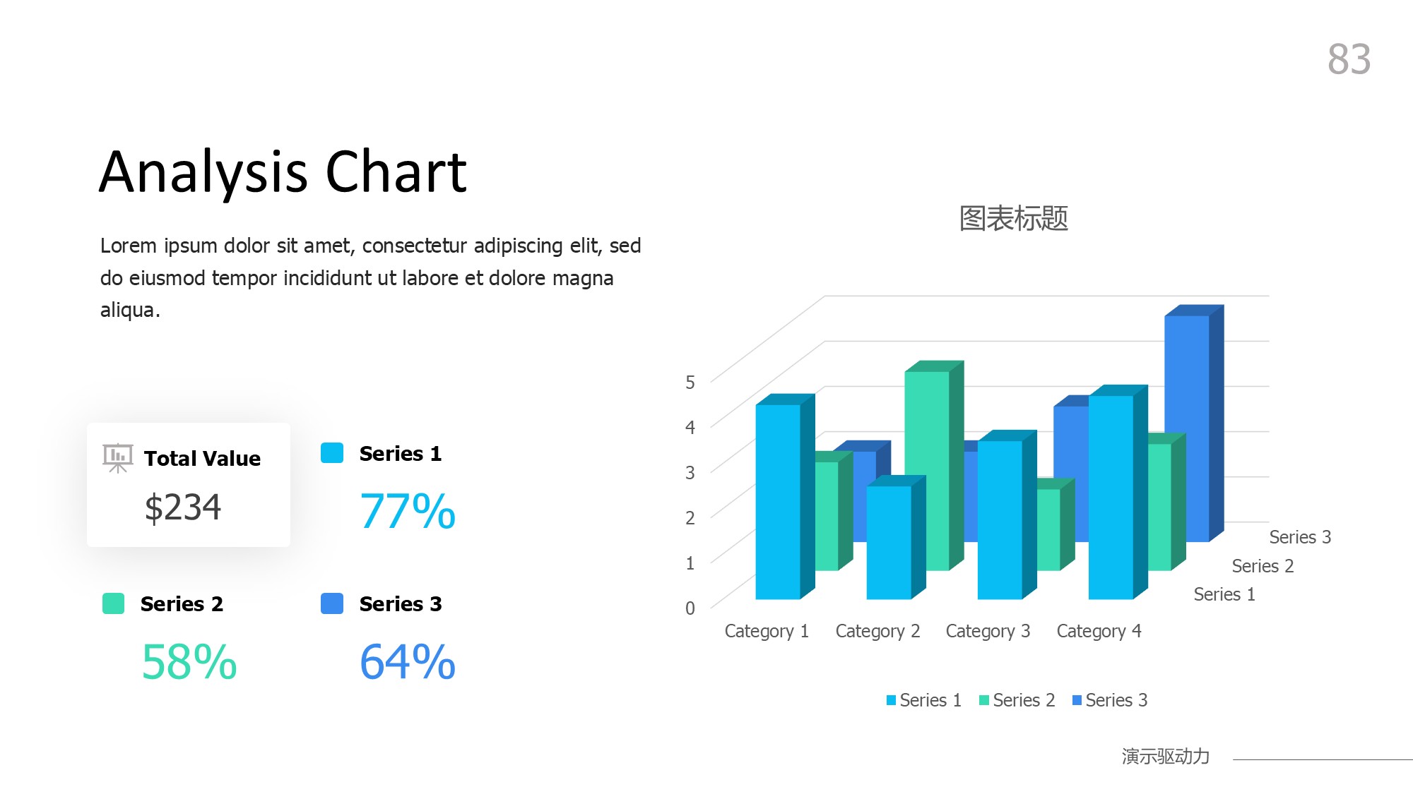 柱状图图表图示PPT模板