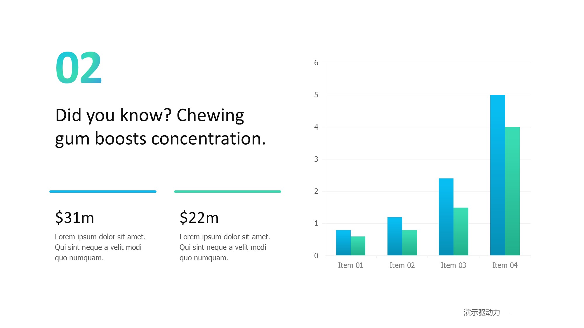 柱状图图表图示PPT模板