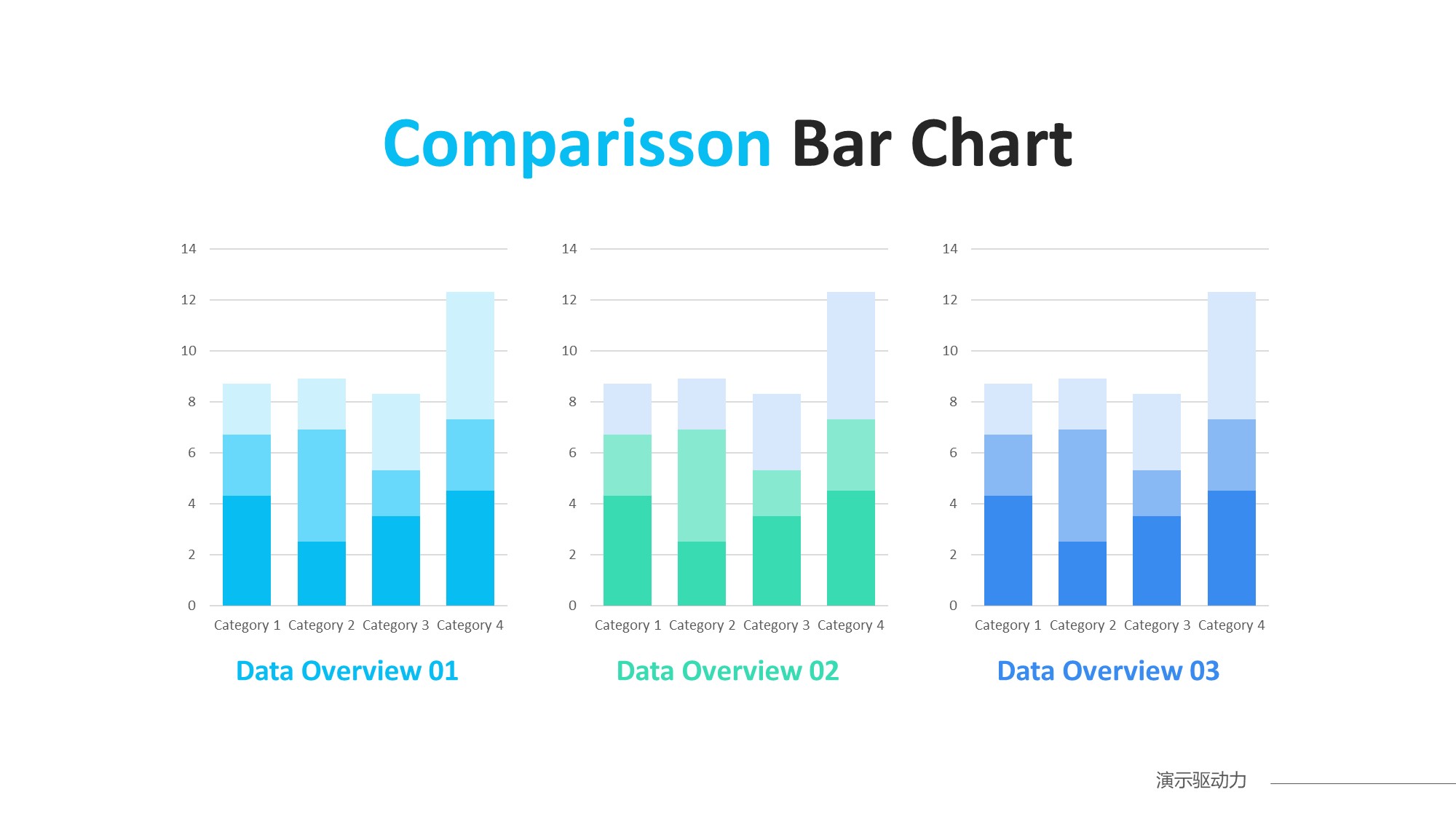 柱状图图表图示PPT模板