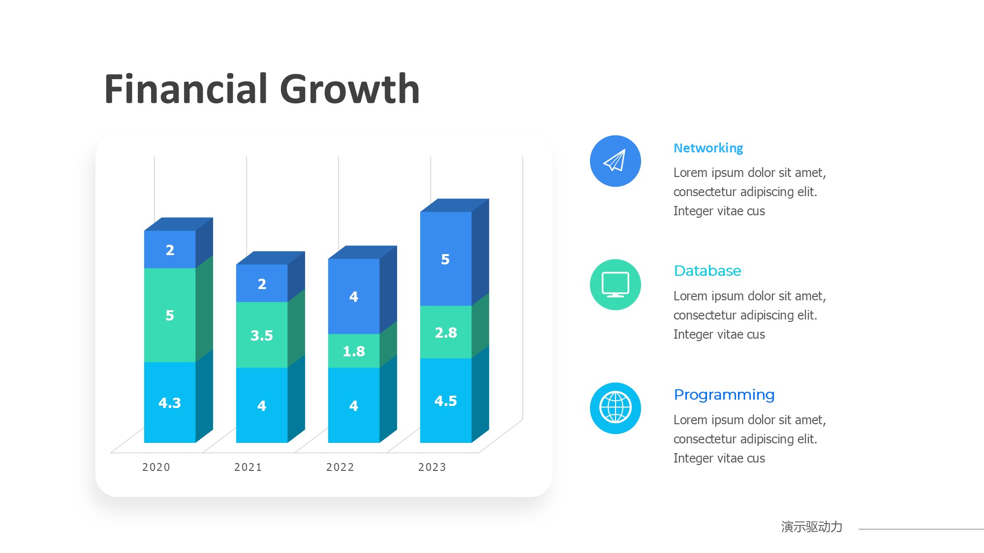 柱状图图表图示PPT模板