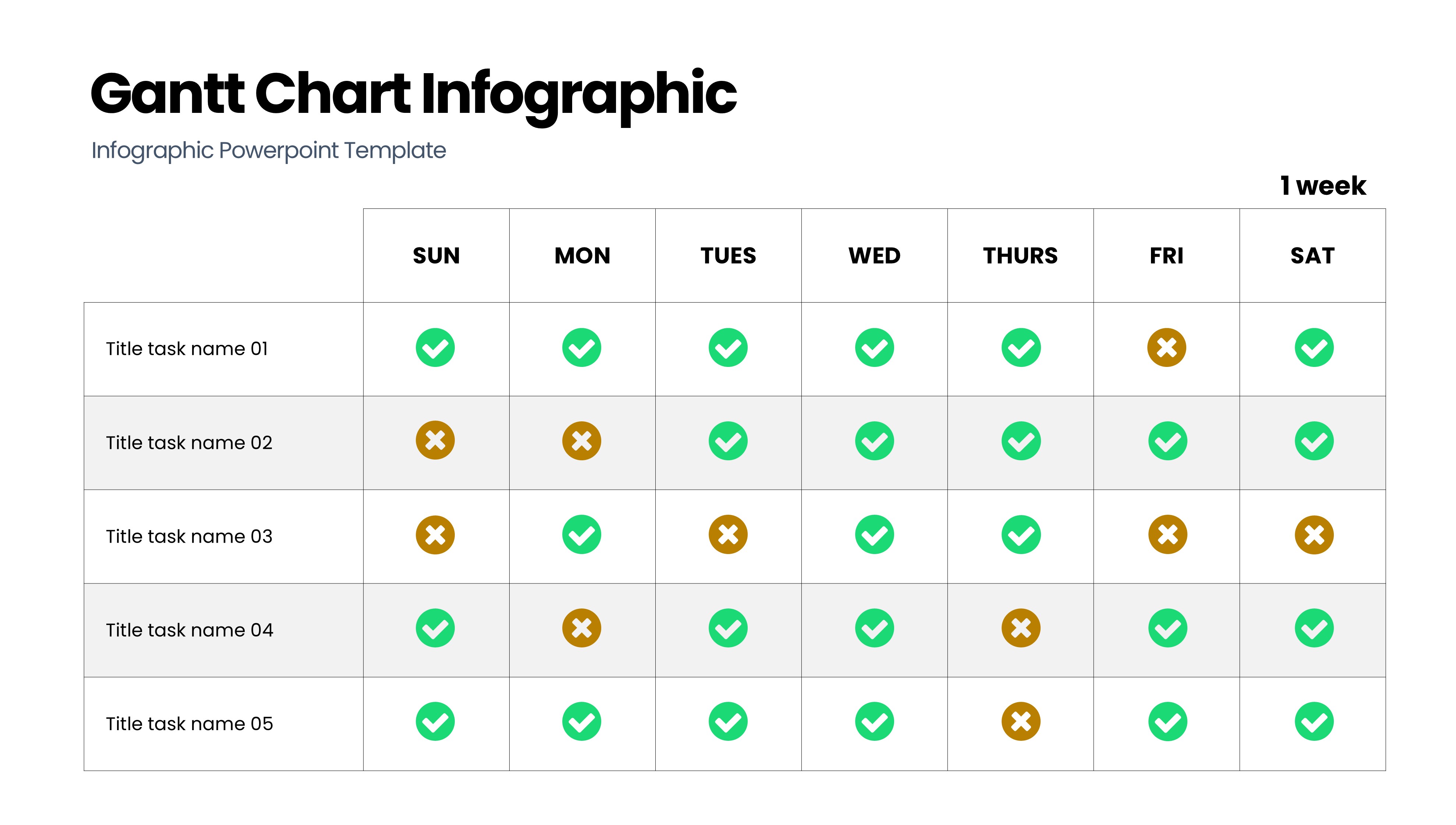 甘特图信息图示PPT模板