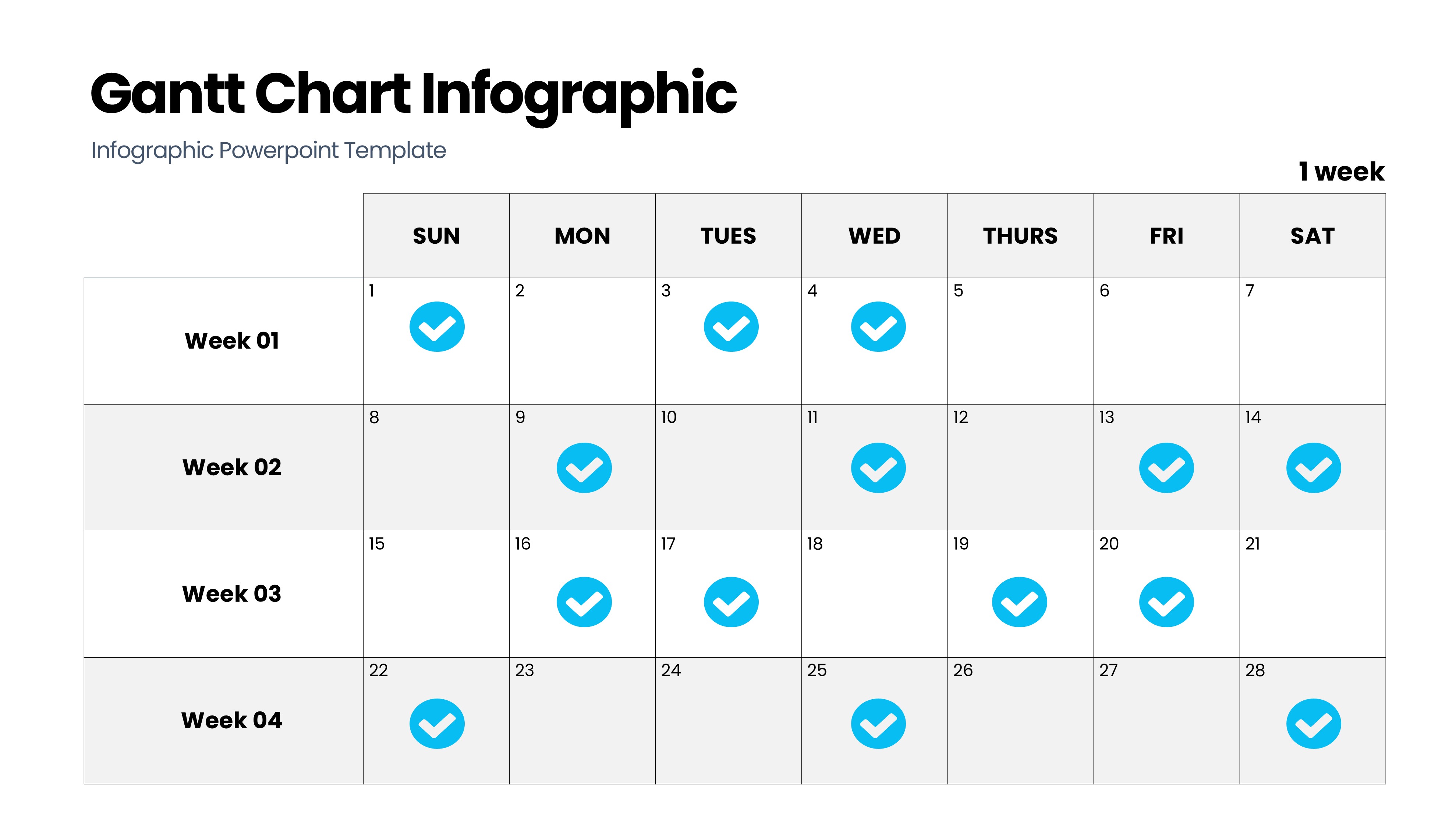 甘特图信息图示PPT模板