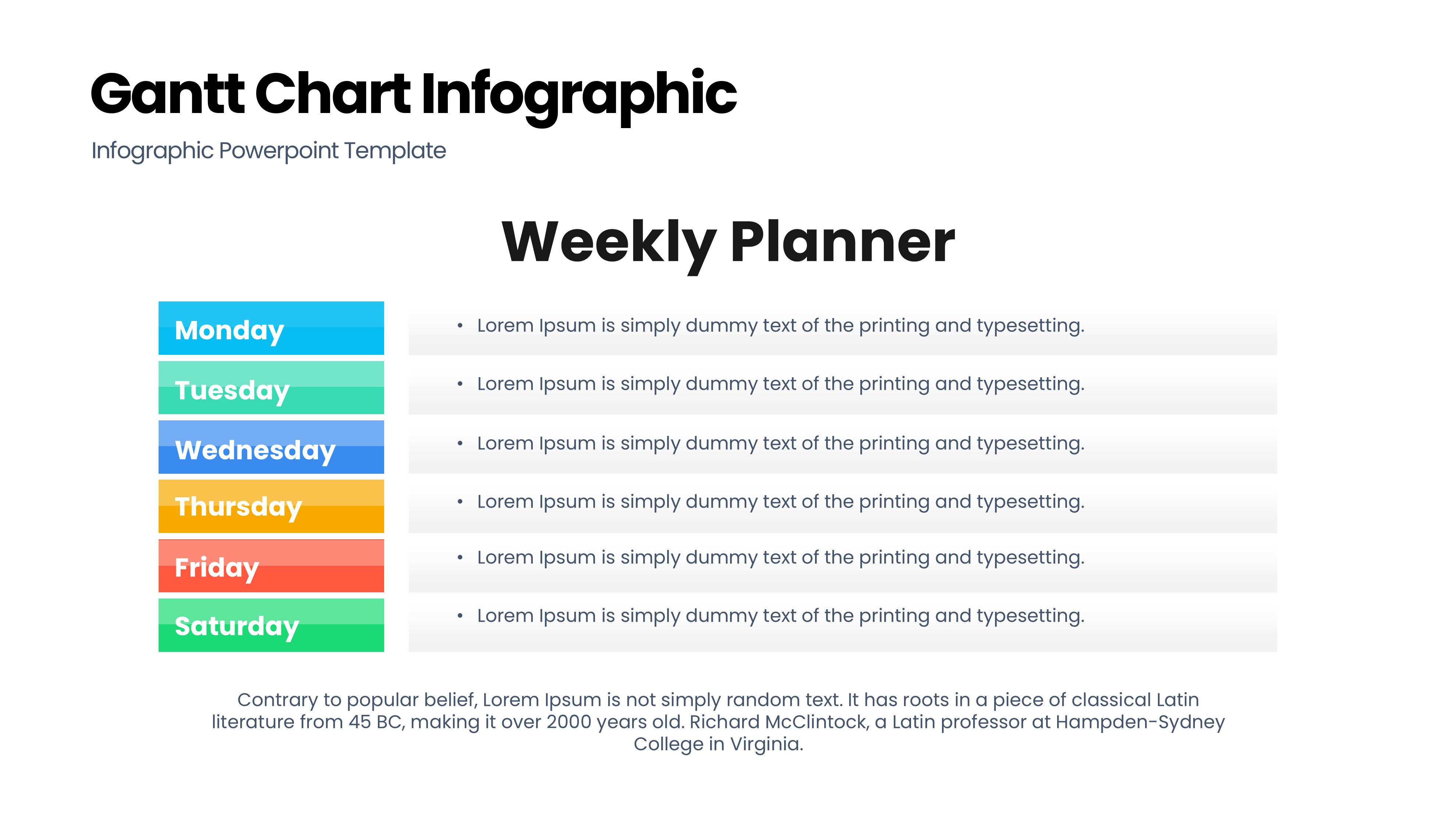 甘特图信息图示PPT模板