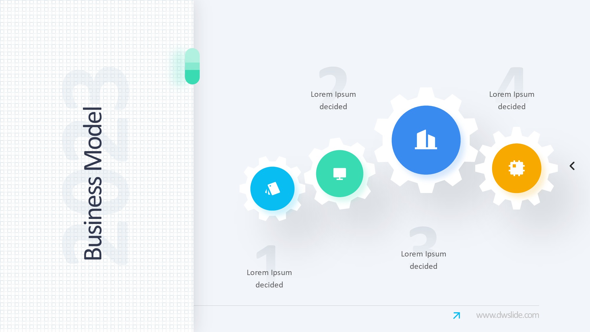 齿轮信息图示PPT模板