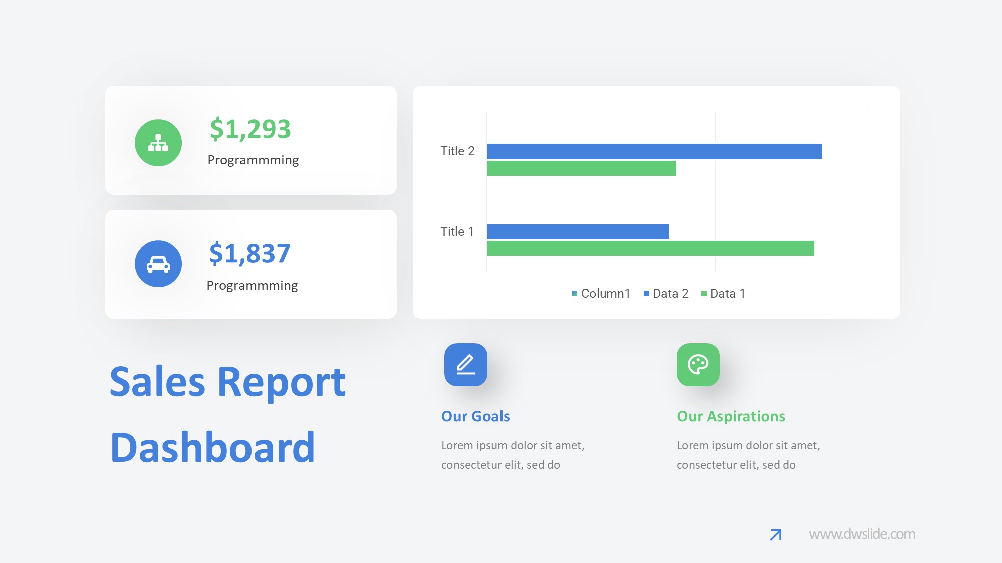 KPI仪表盘图表图示PPT模板