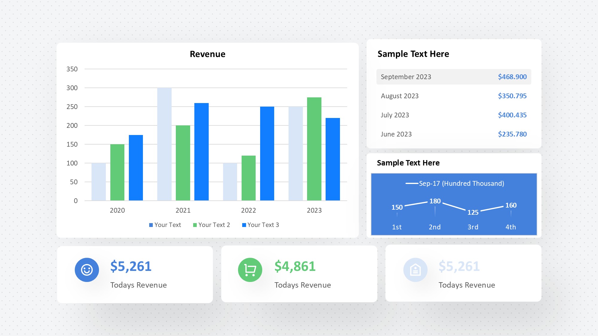 KPI仪表盘图表图示PPT模板