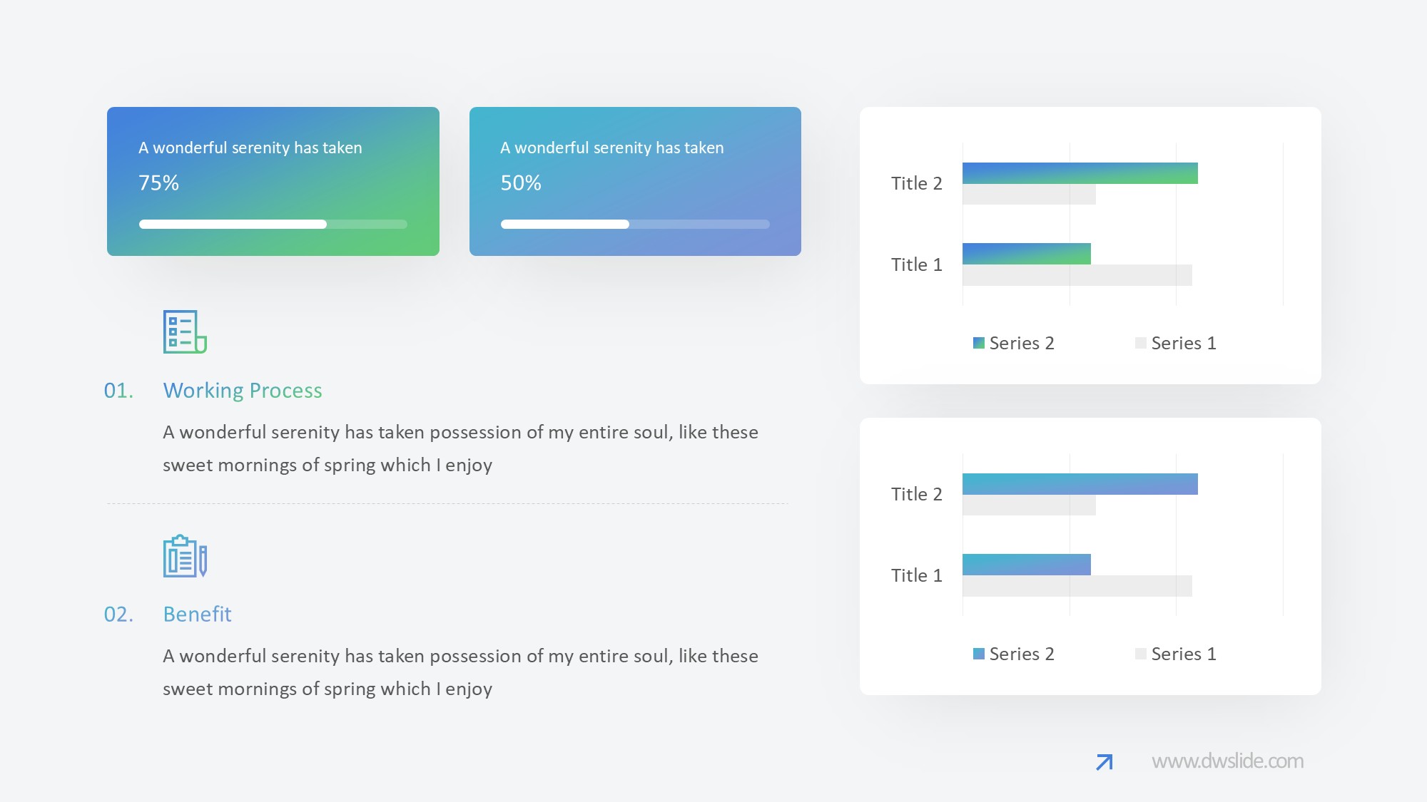 KPI仪表盘图表图示PPT模板