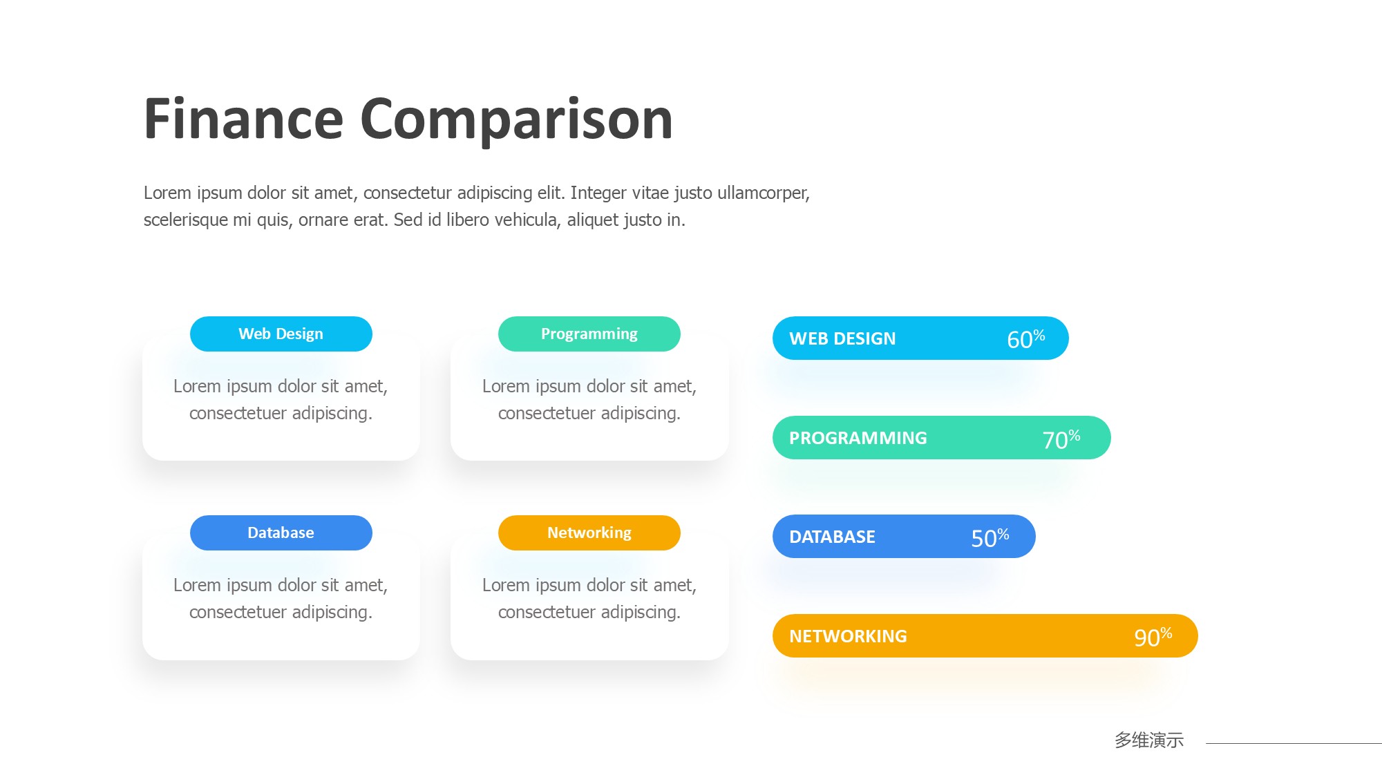 条形图表图示PPT模板
