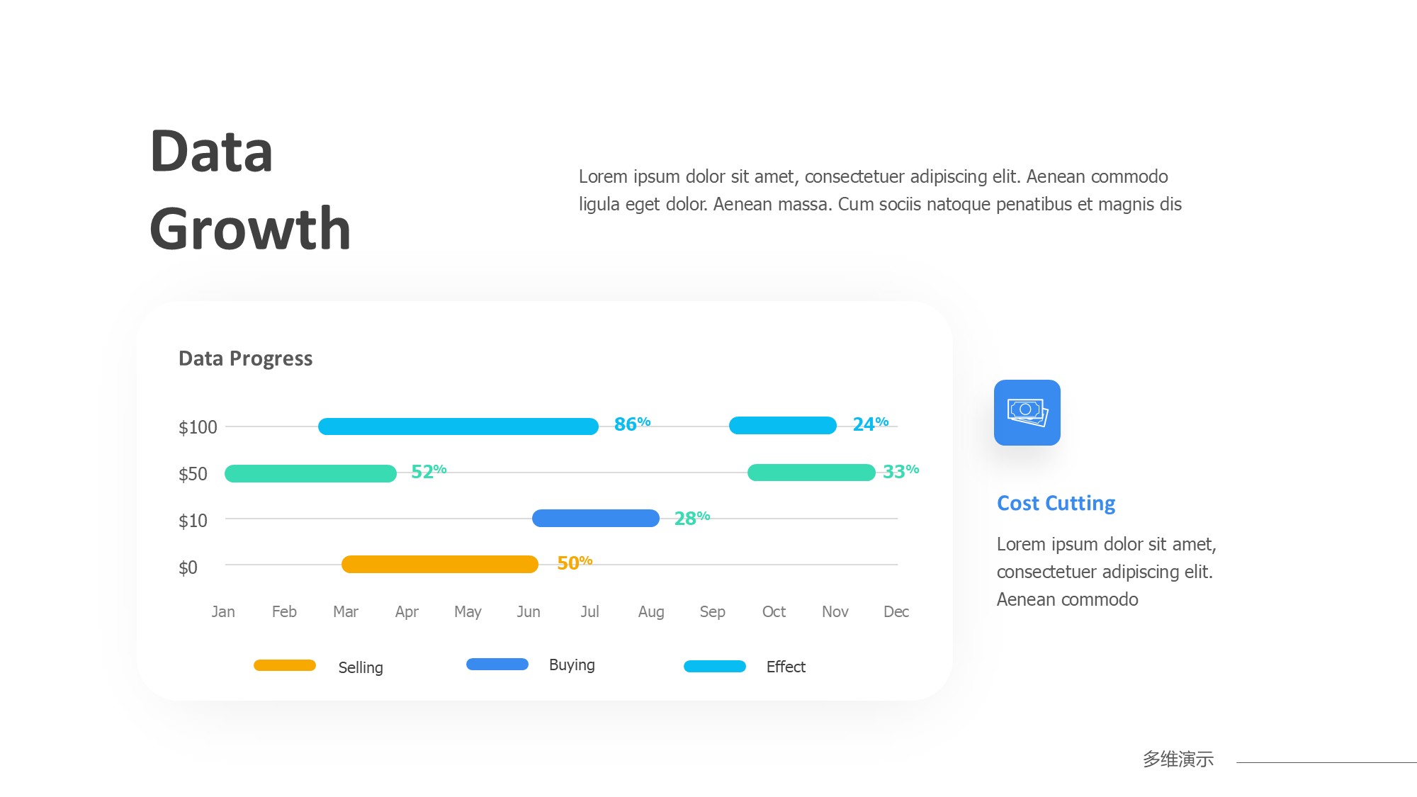 条形图表图示PPT模板
