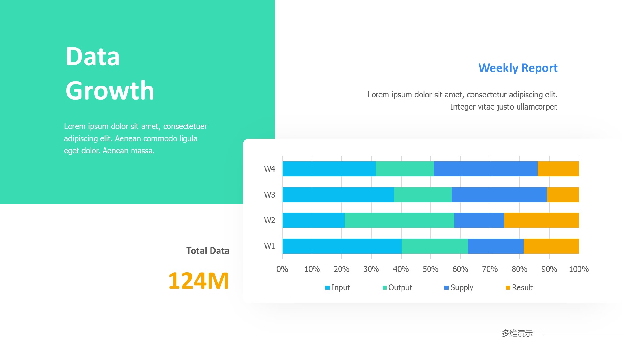 条形图表图示PPT模板