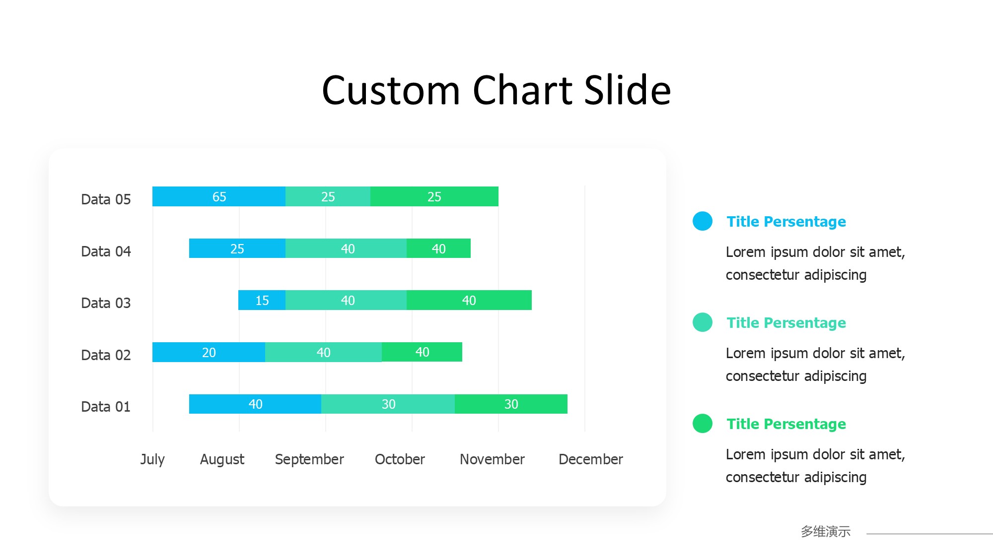 条形图表图示PPT模板