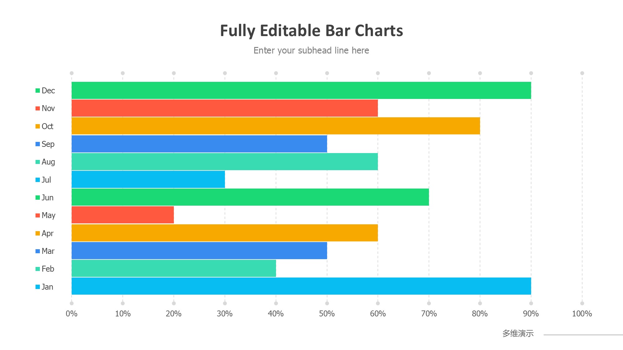 条形图表图示PPT模板