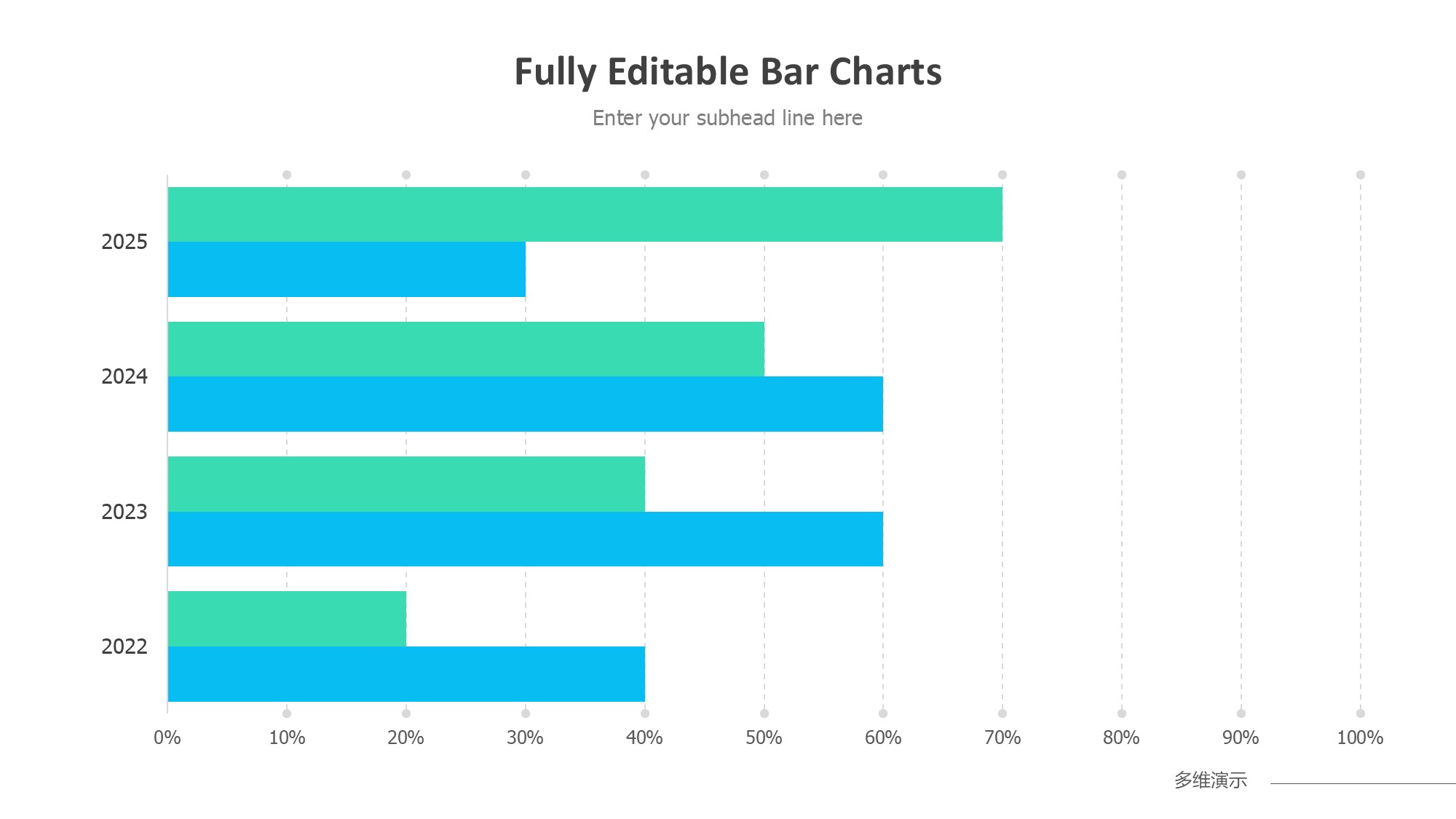 条形图表图示PPT模板