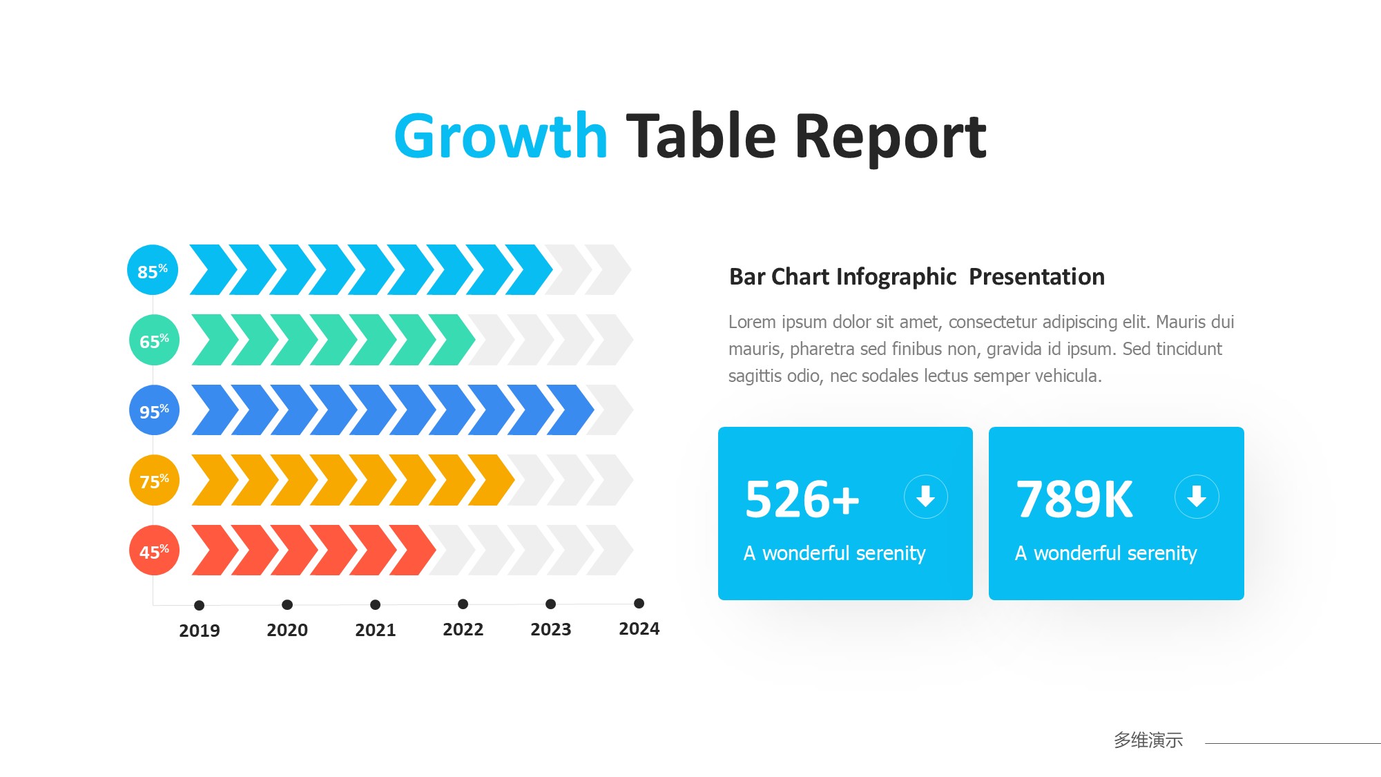 条形图表图示PPT模板