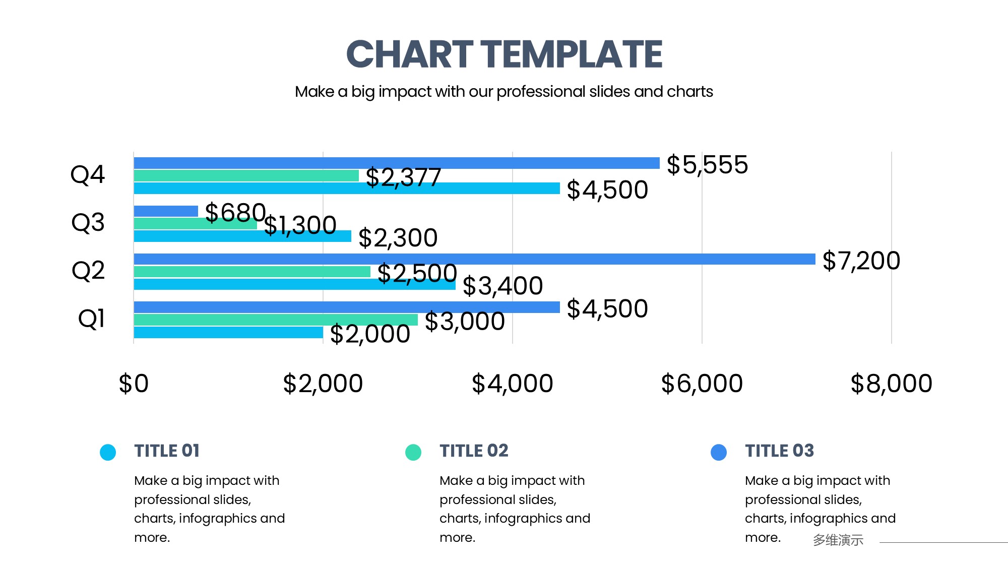 条形图表图示PPT模板