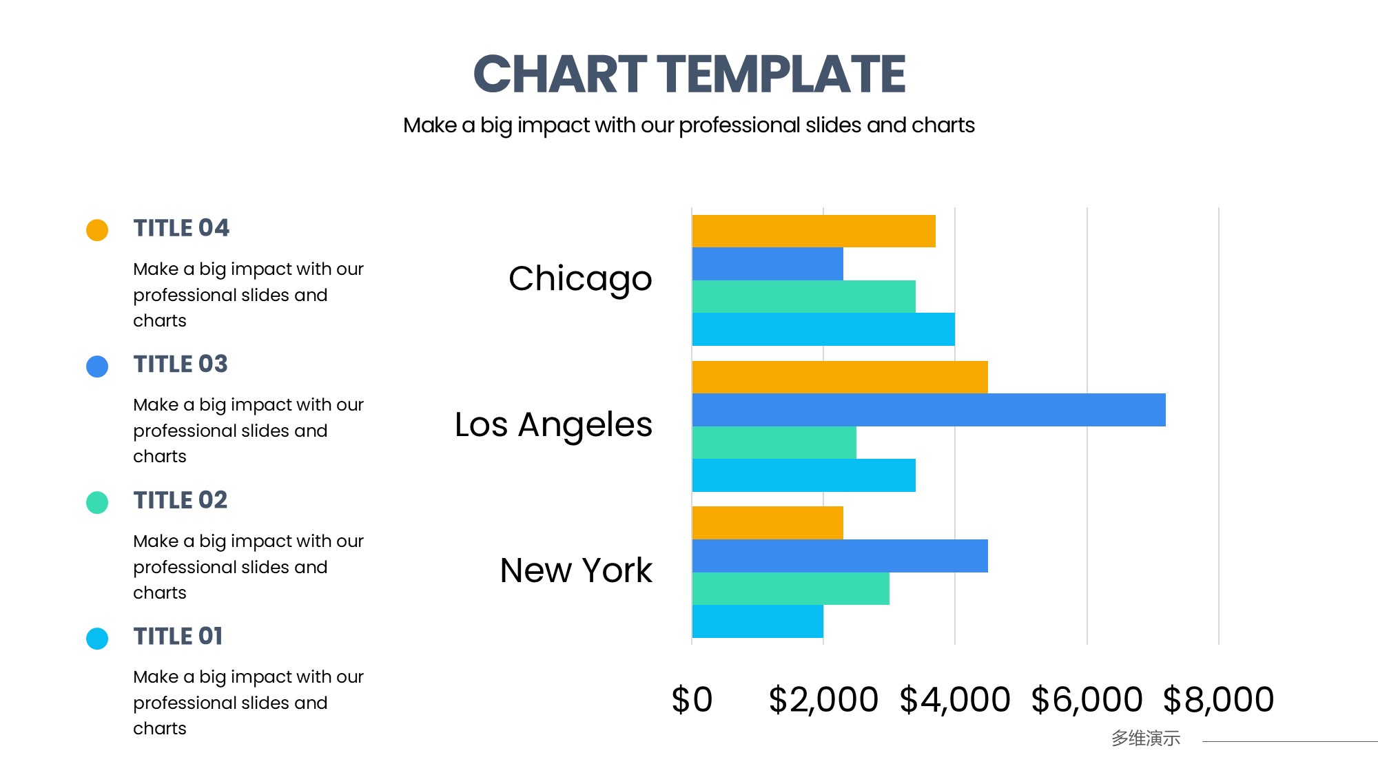 条形图表图示PPT模板