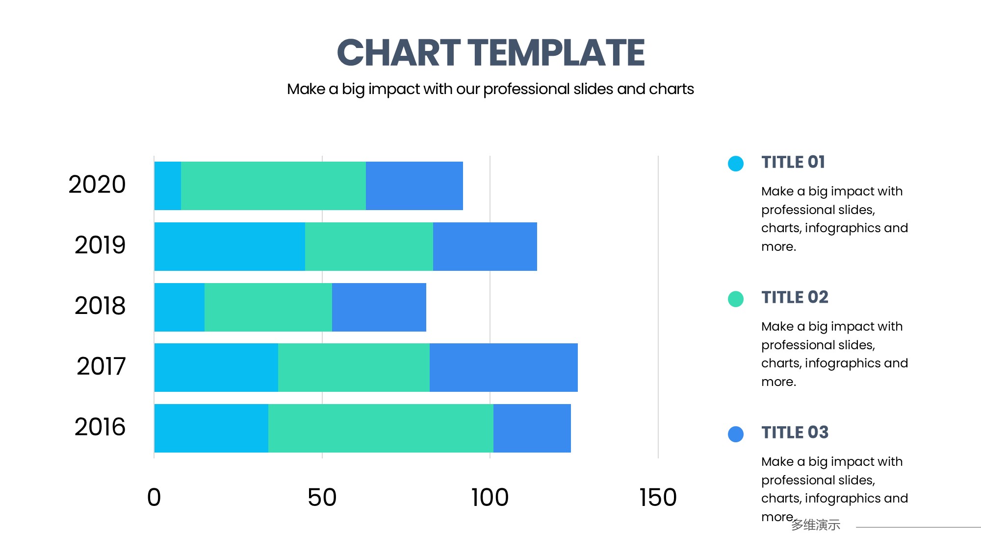 条形图表图示PPT模板