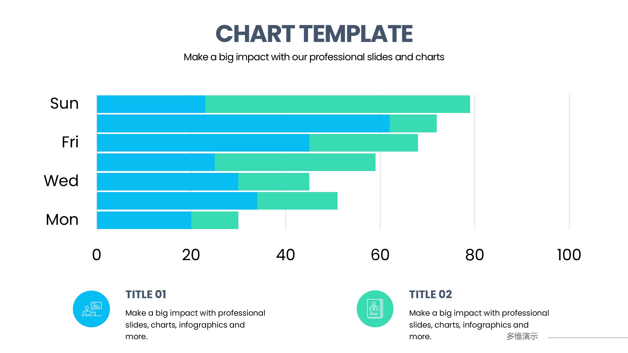 条形图表图示PPT模板