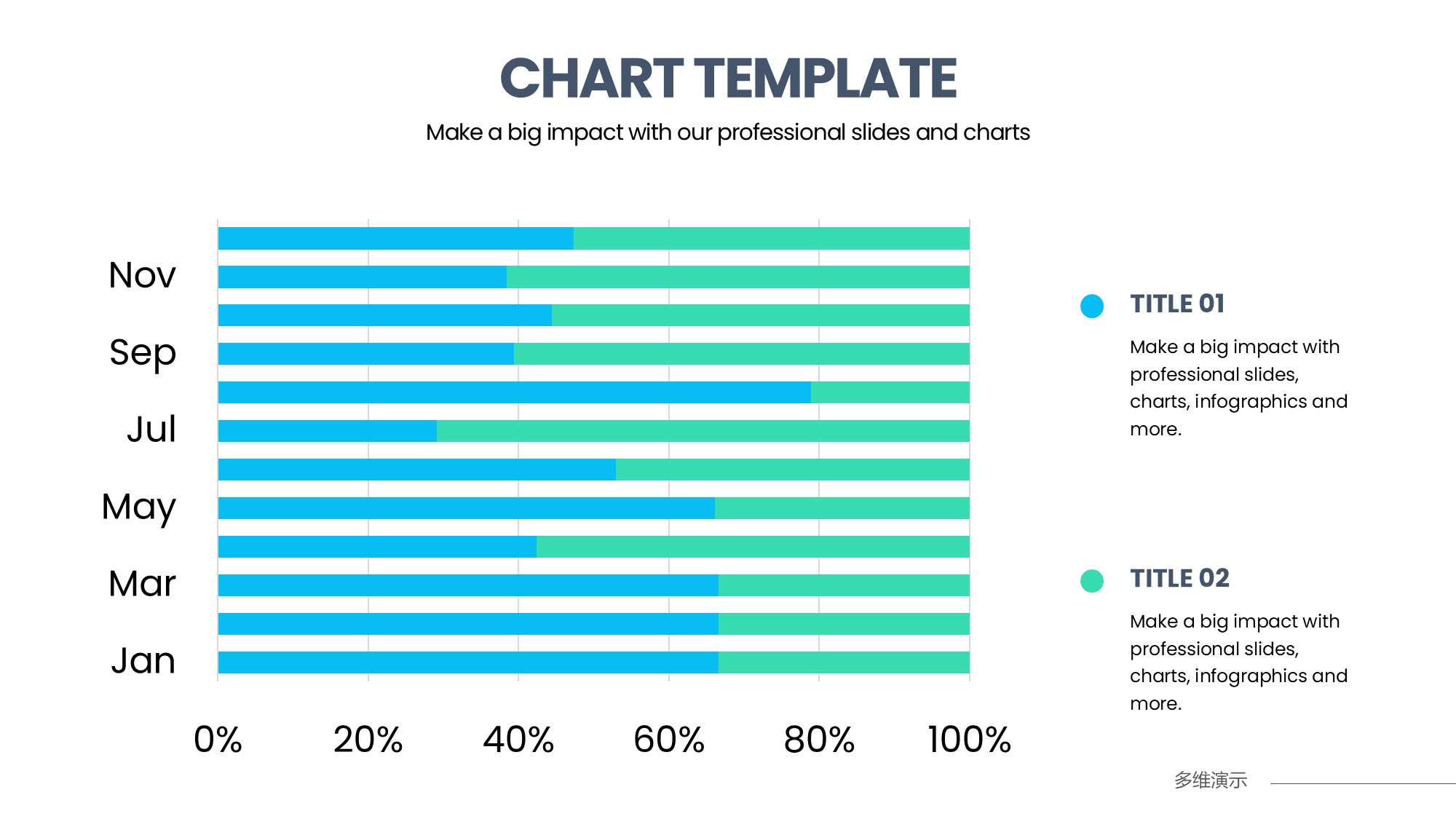 条形图表图示PPT模板