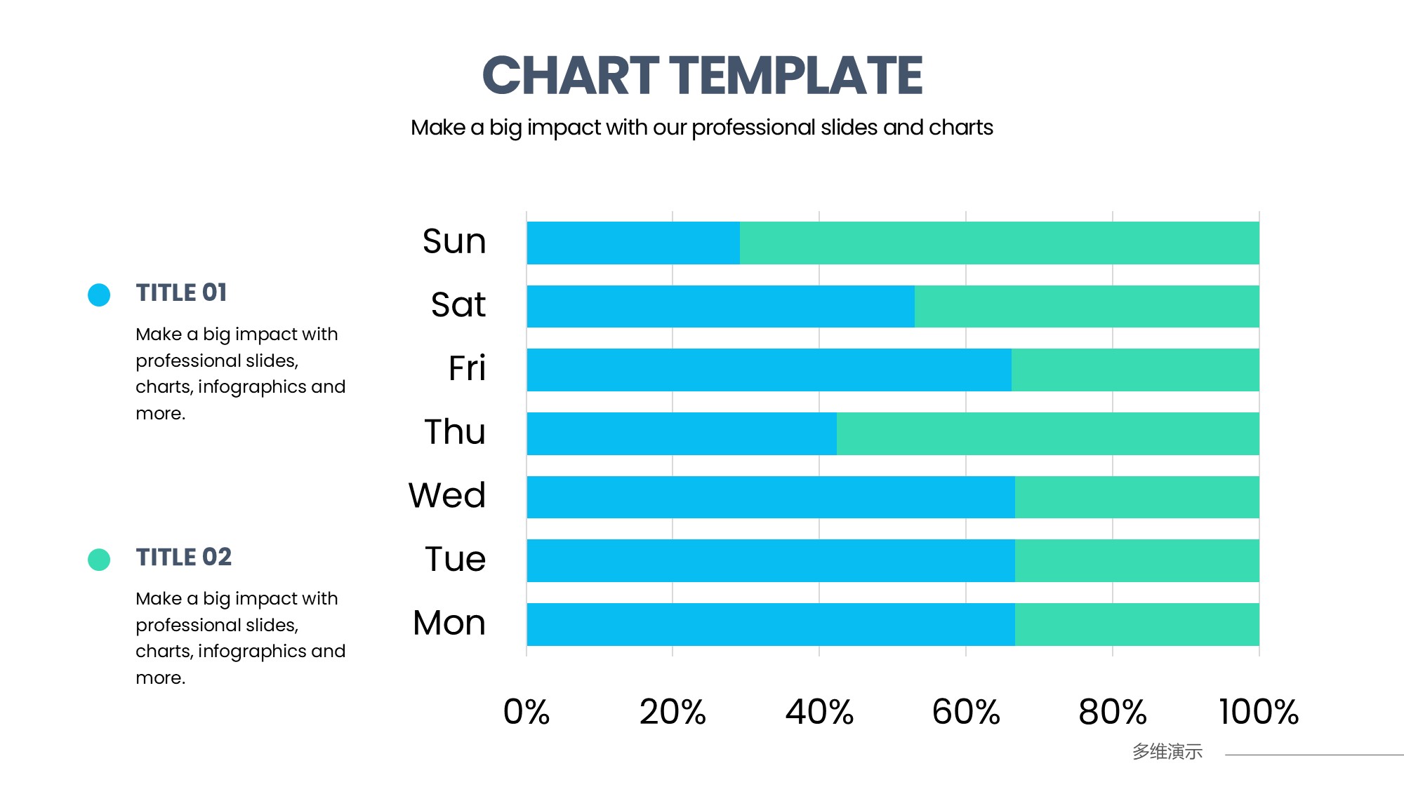 条形图表图示PPT模板