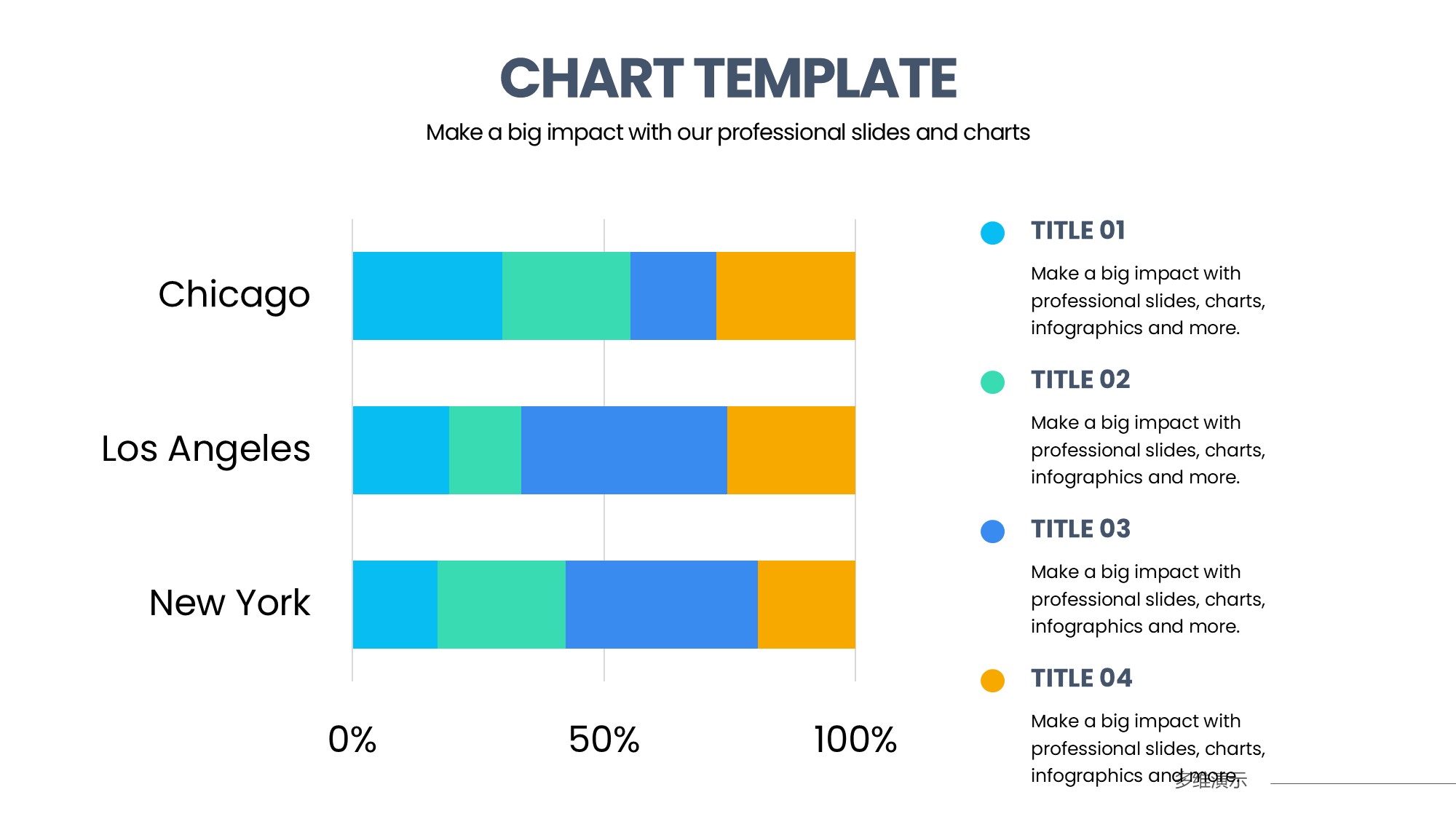 条形图表图示PPT模板
