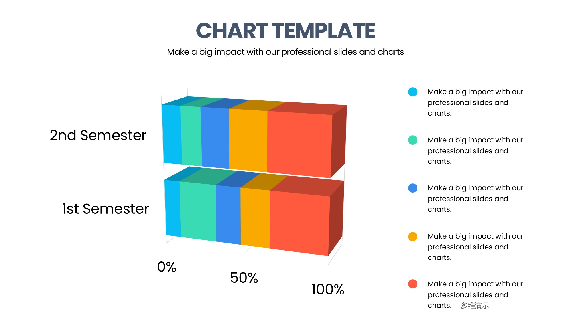 条形图表图示PPT模板