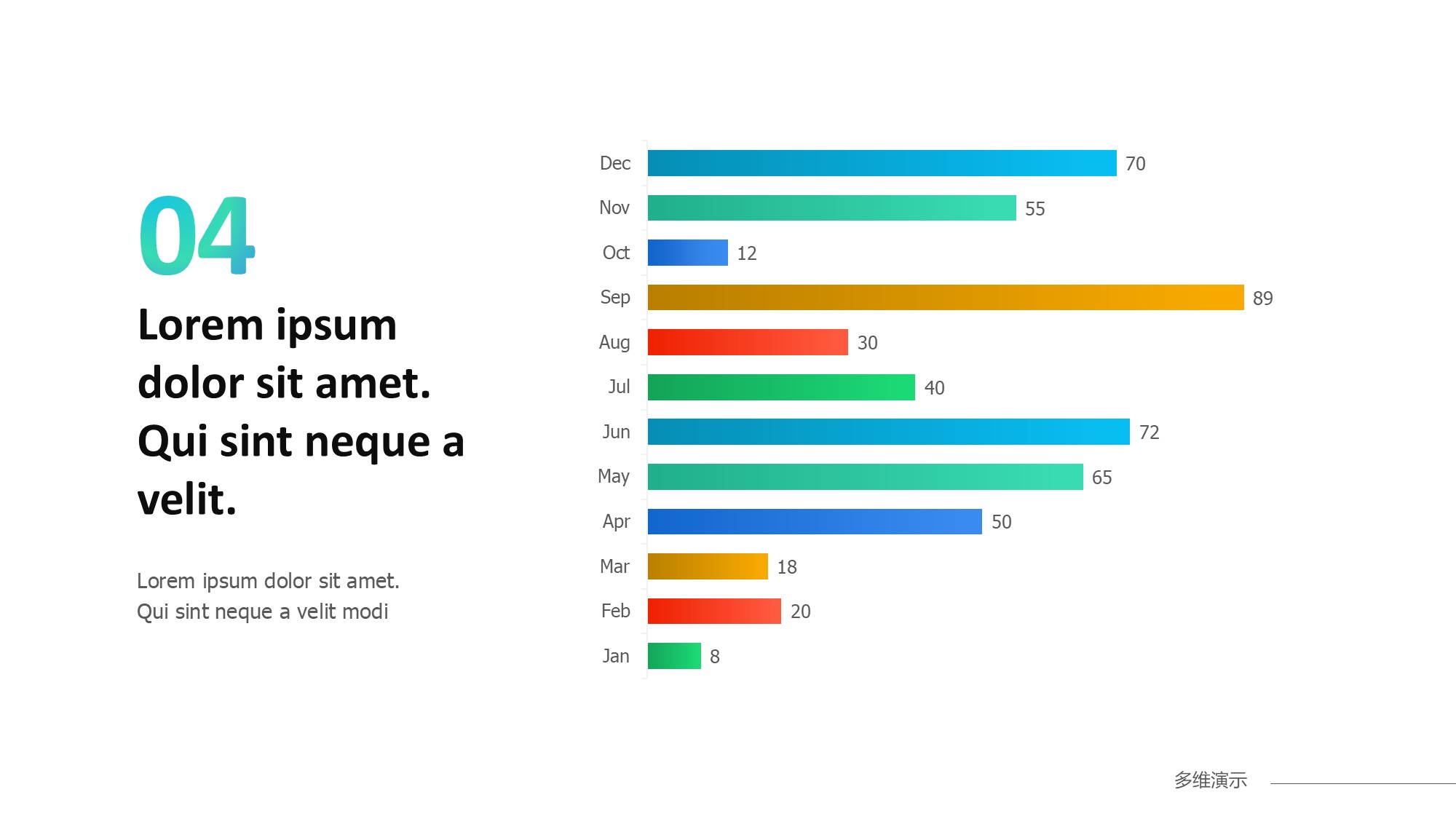 条形图表图示PPT模板