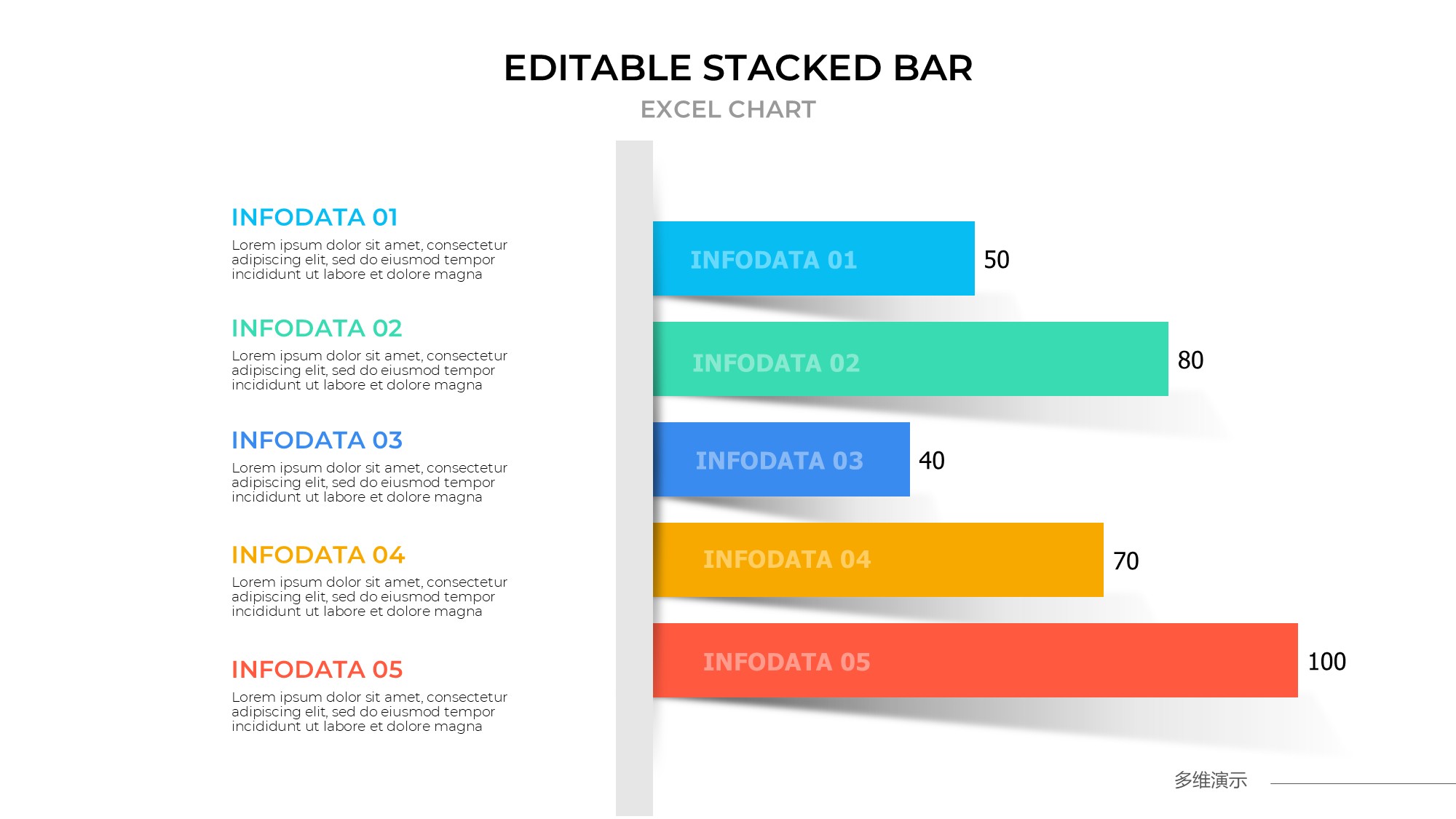 条形图表图示PPT模板