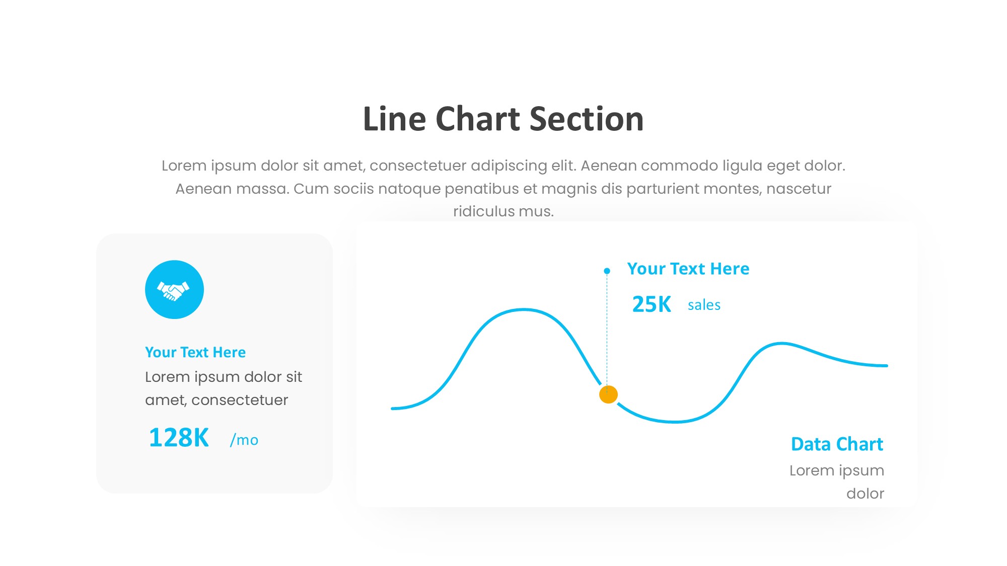 折线图表图示PPT模板